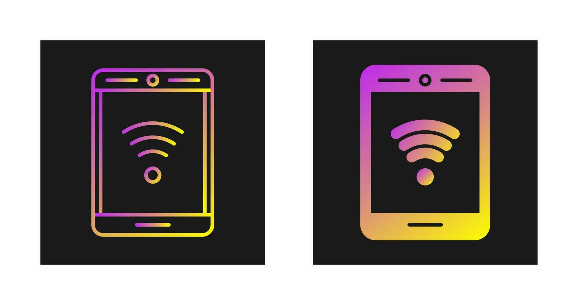 Phone With Signal Vector Icon