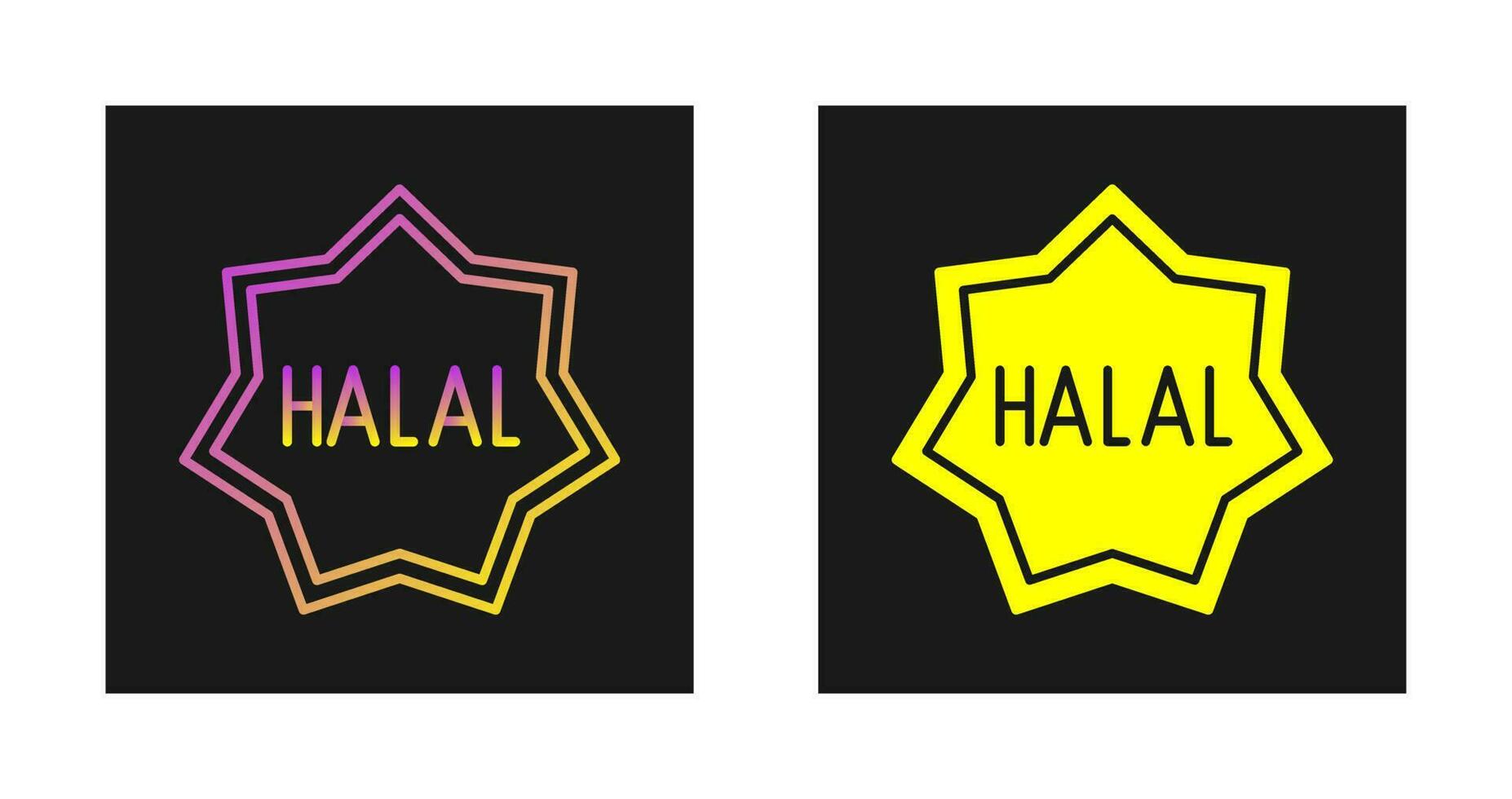 Halal Vector Icon