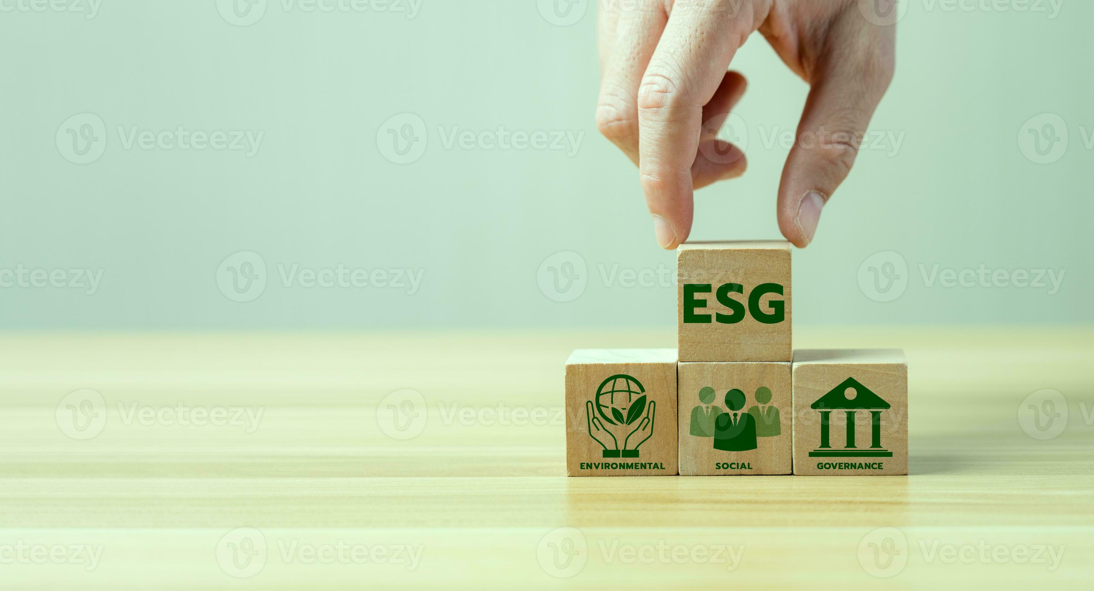 ESG concept of environmental, social and governance. Sustainable