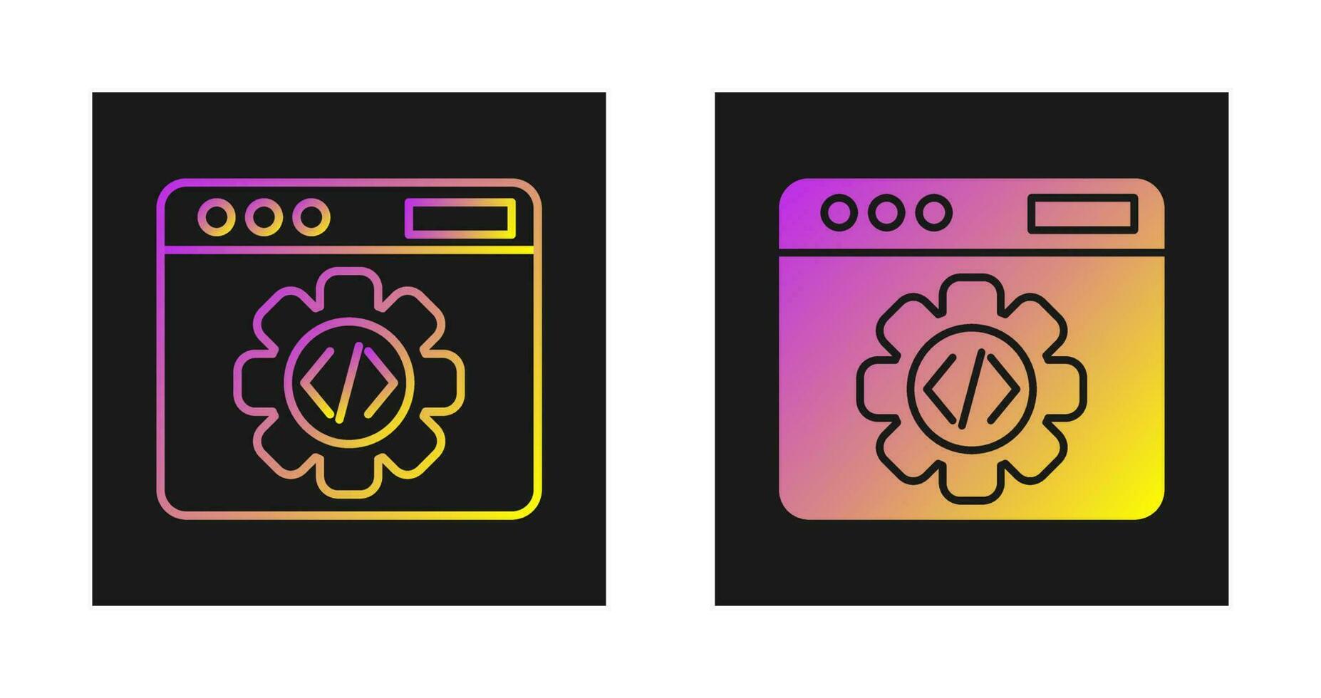 icono de vector de programación