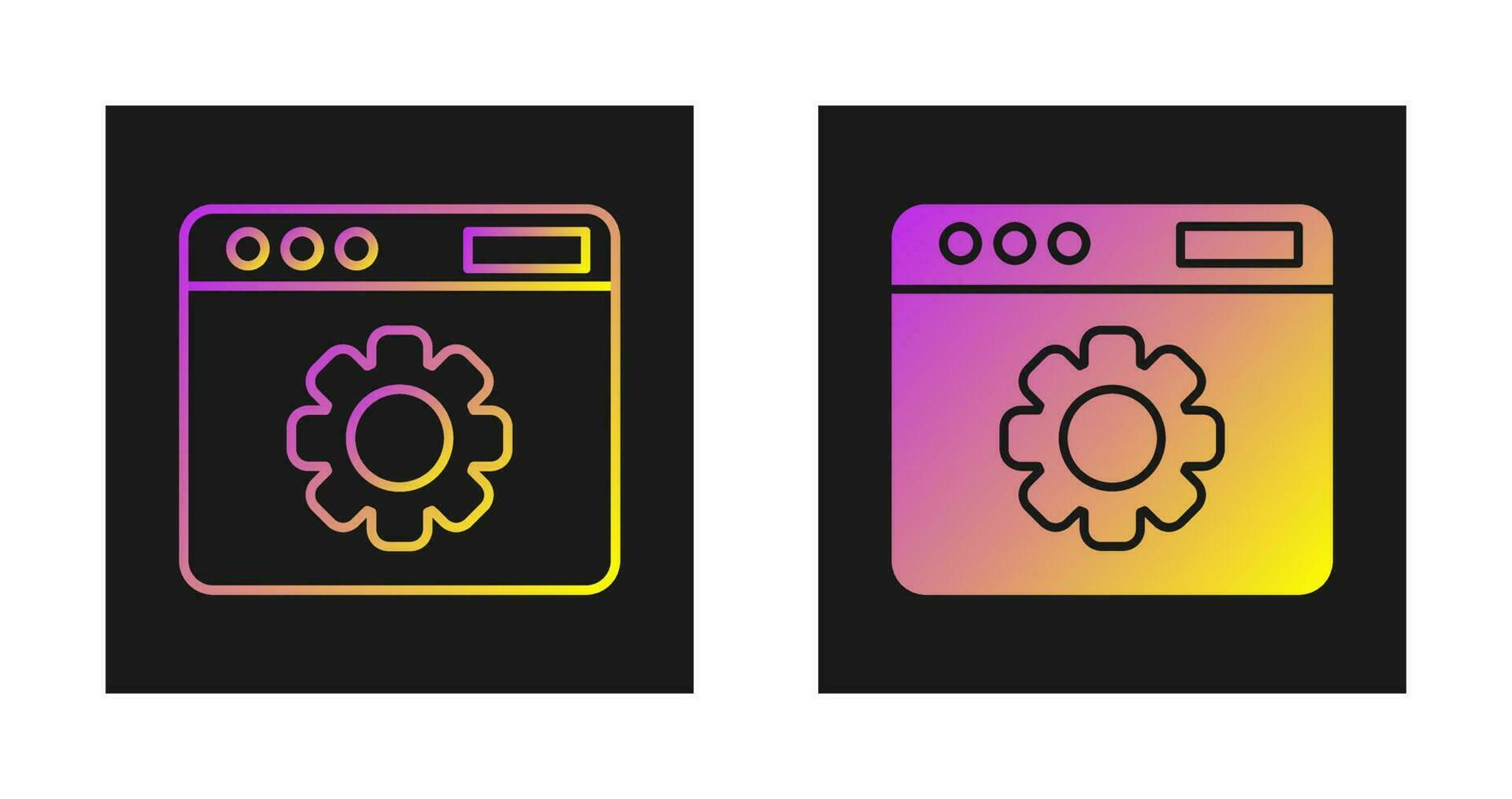 Web Settings Vector Icon