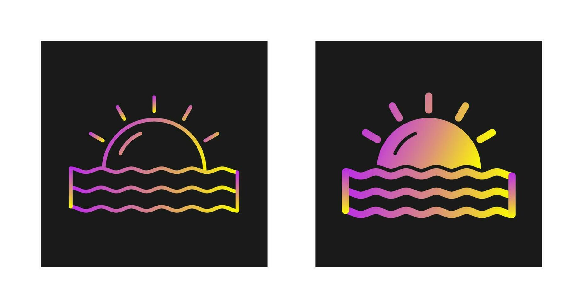 Sunset Vector Icon