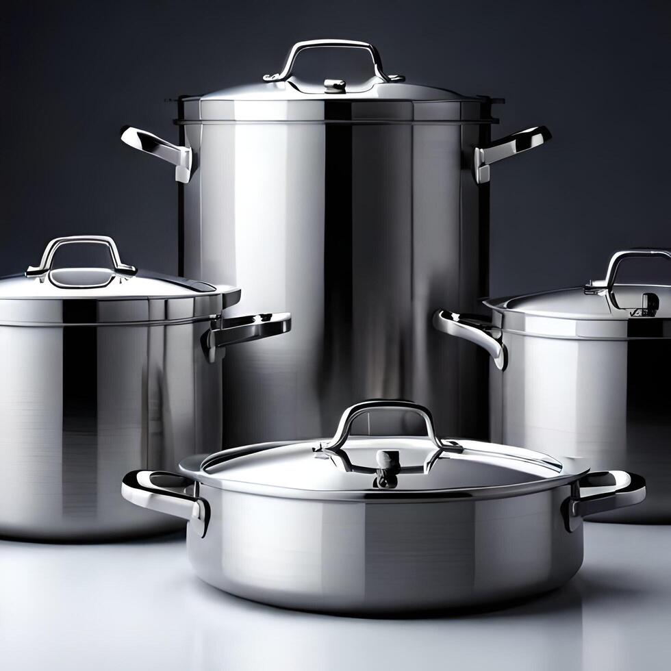 metal cooking pots. . 23971046 Stock Photo at Vecteezy