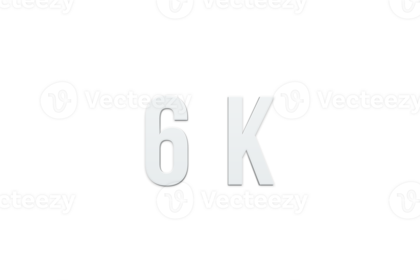 6 k subscribers celebration greeting Number with minimal design png
