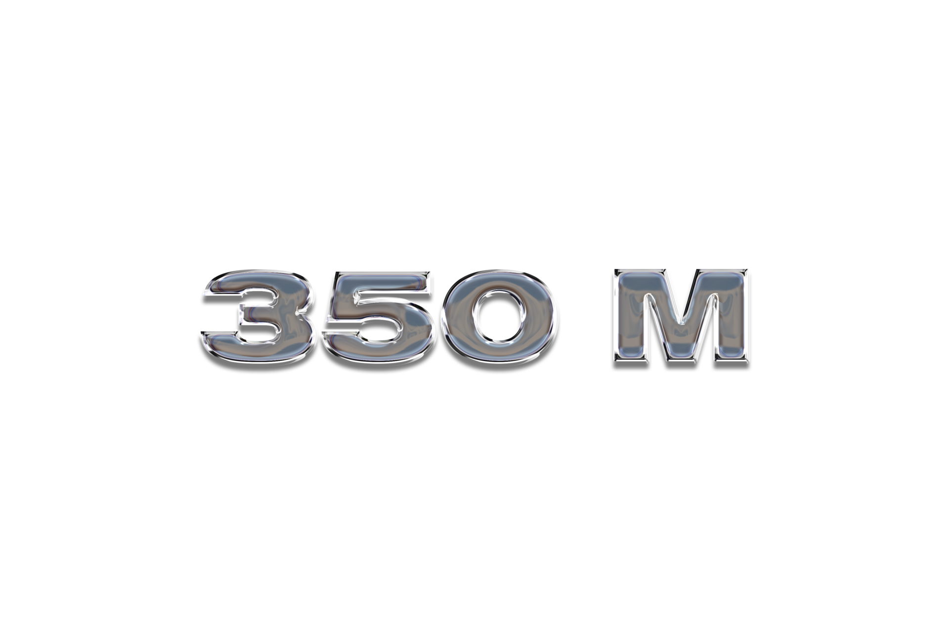 350-million-subscribers-celebration-greeting-number-with-chrome-design