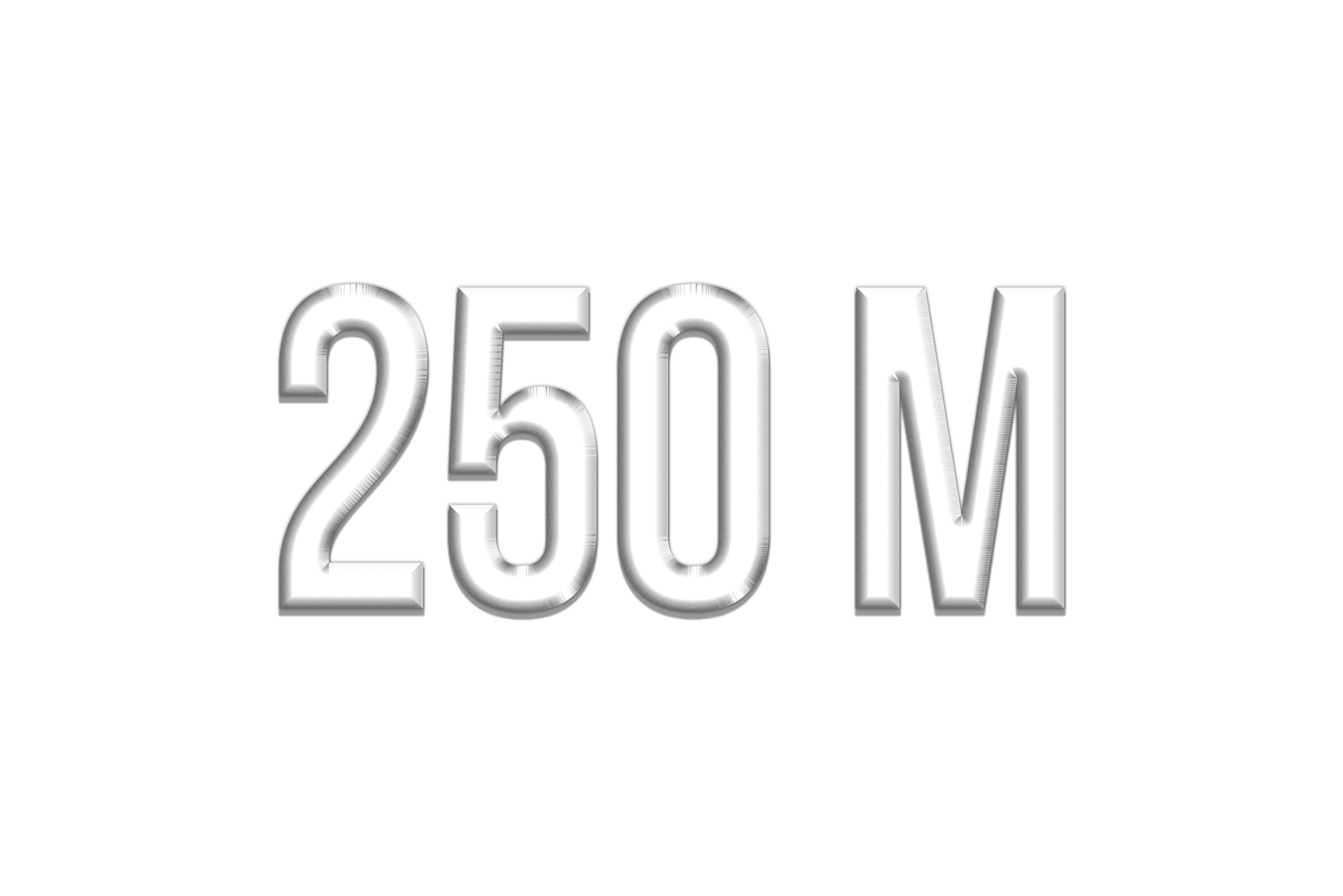 250 Million Subscribers Celebration Greeting Number With Silver Design 250-million-subscribers-celebration-greeting-number-with-silver-design