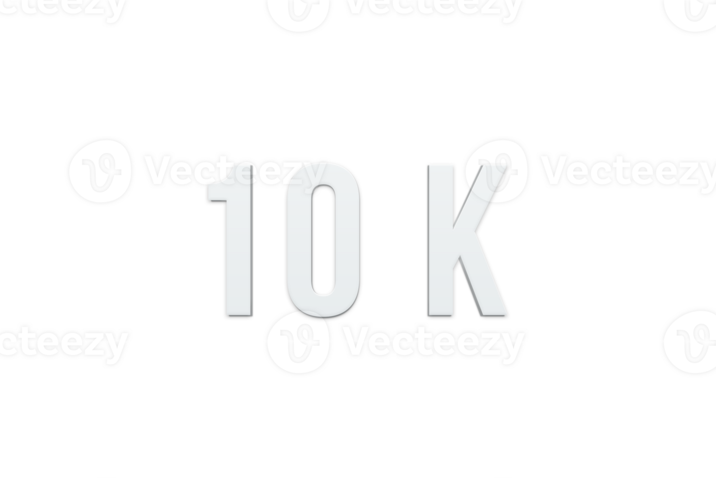 10 k subscribers celebration greeting Number with minimal design png