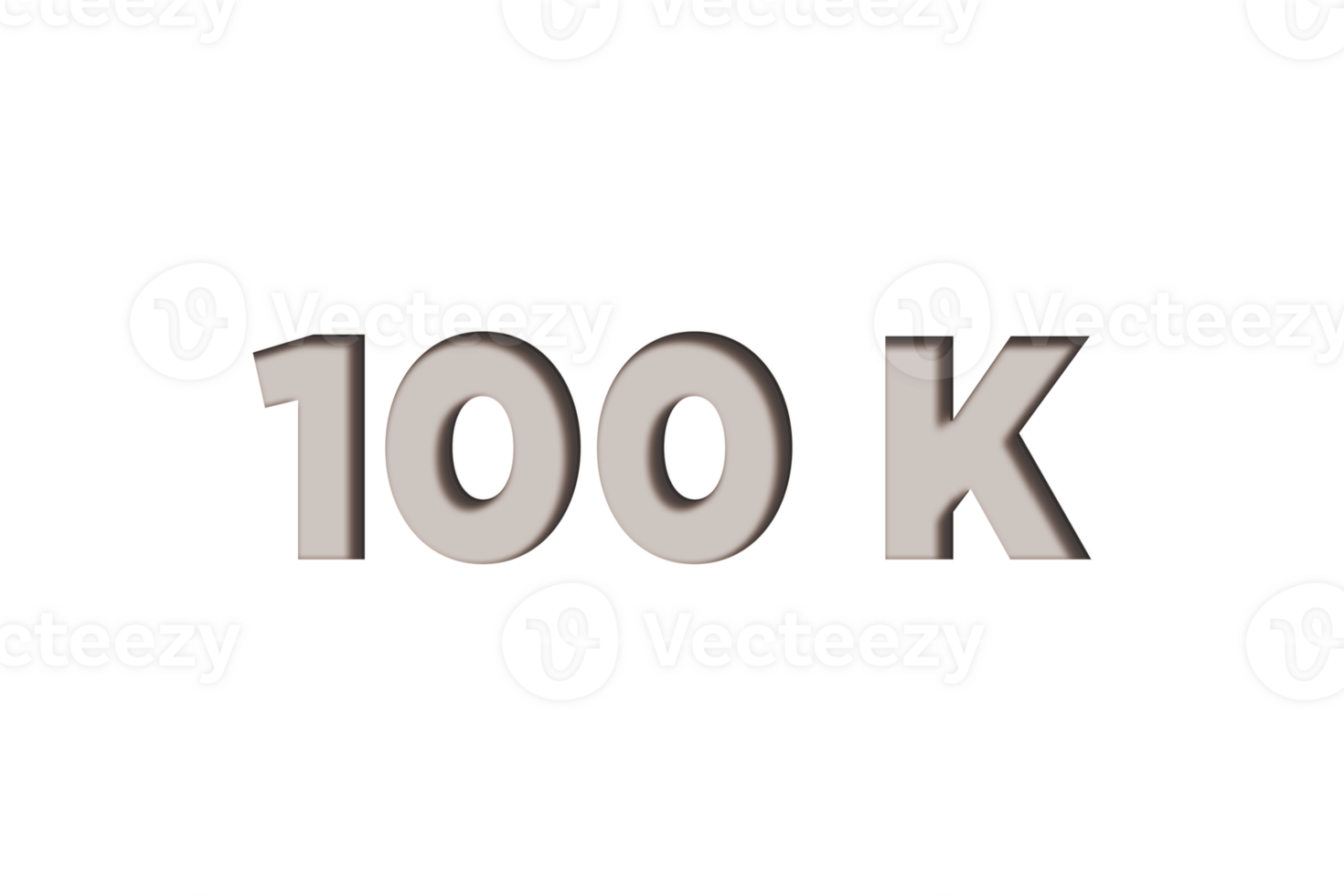 100 k subscribers celebration greeting Number with marble engraved design png