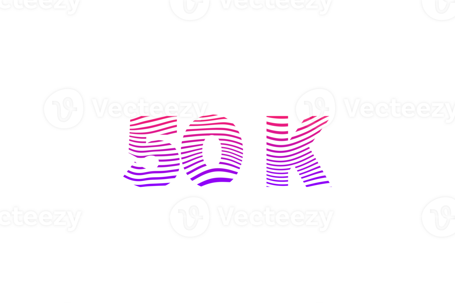 50 k subscribers celebration greeting Number with waves design png