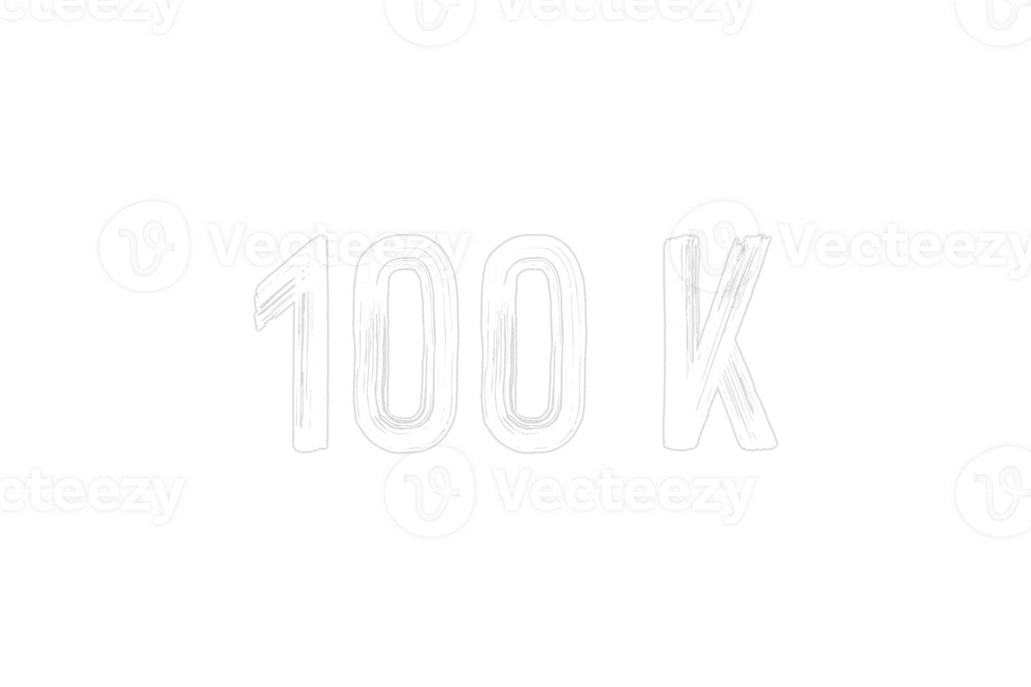 100 k subscribers celebration greeting Number with chalk design png