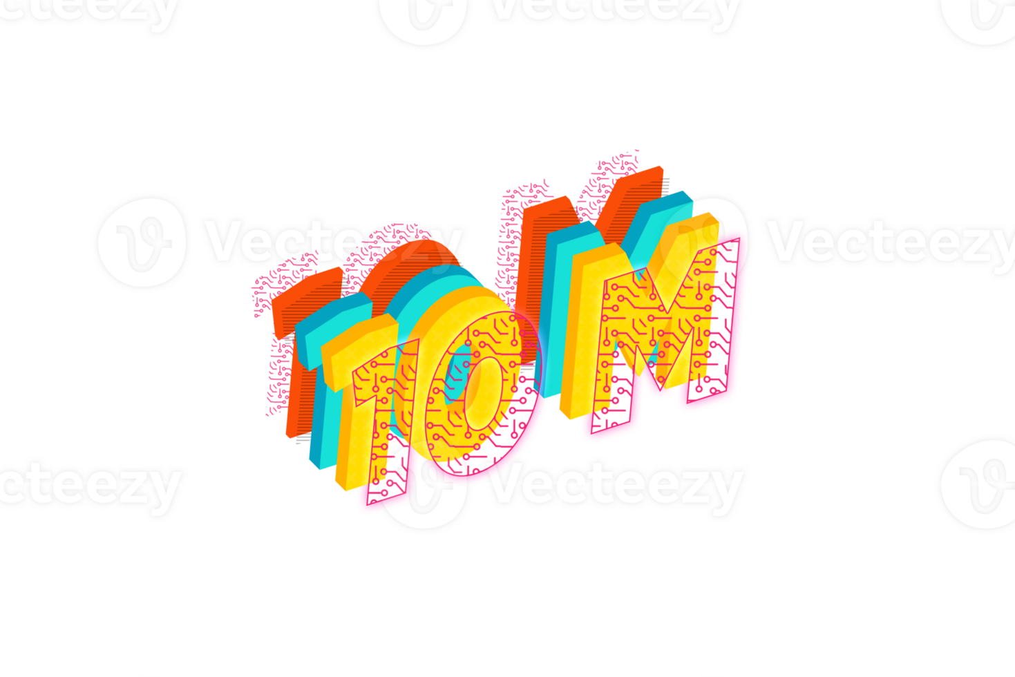 10 million subscribers celebration greeting Number with tech design png