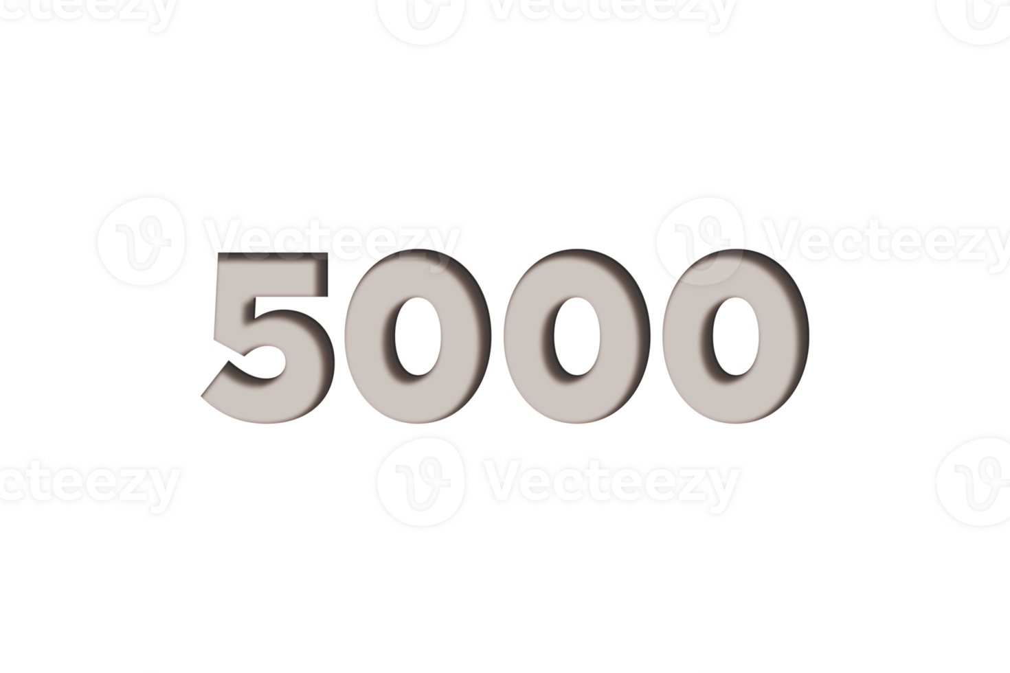 5000 subscribers celebration greeting Number with marble engraved design png