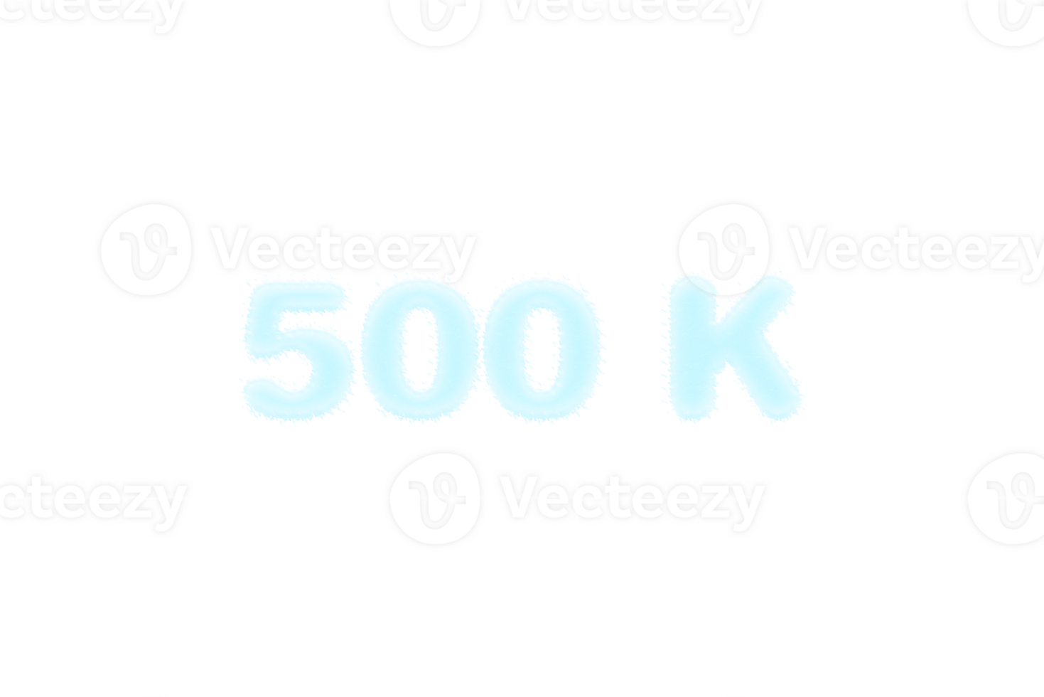 500 k subscribers celebration greeting Number with frozen design png