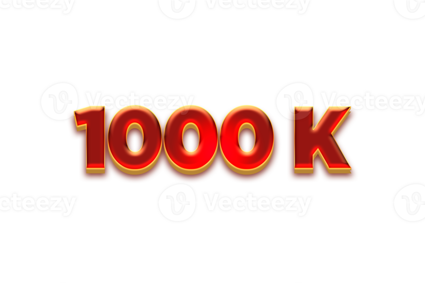 1000 k subscribers celebration greeting Number with fruity design png