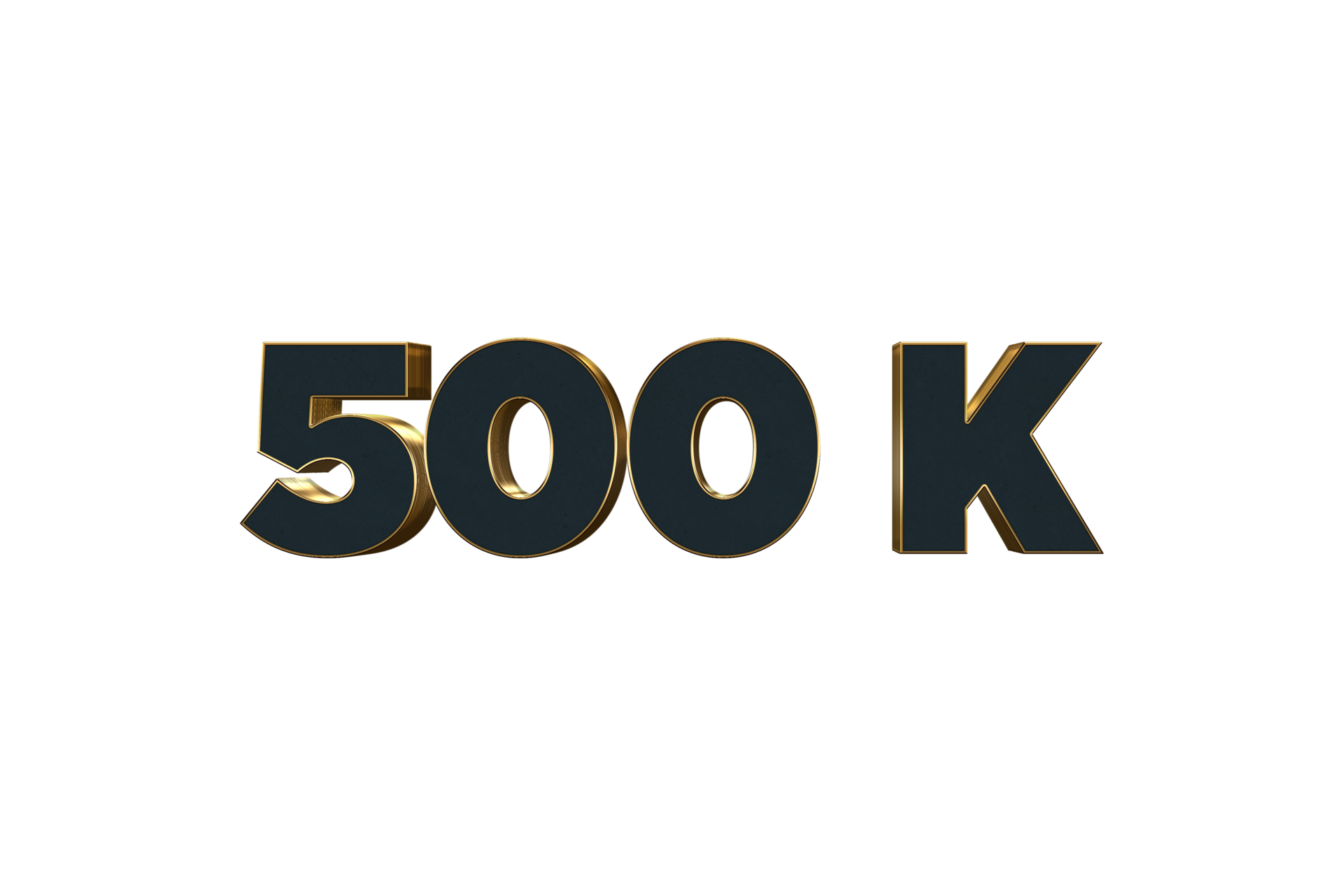 500-k-subscribers-celebration-greeting-number-with-luxury-design