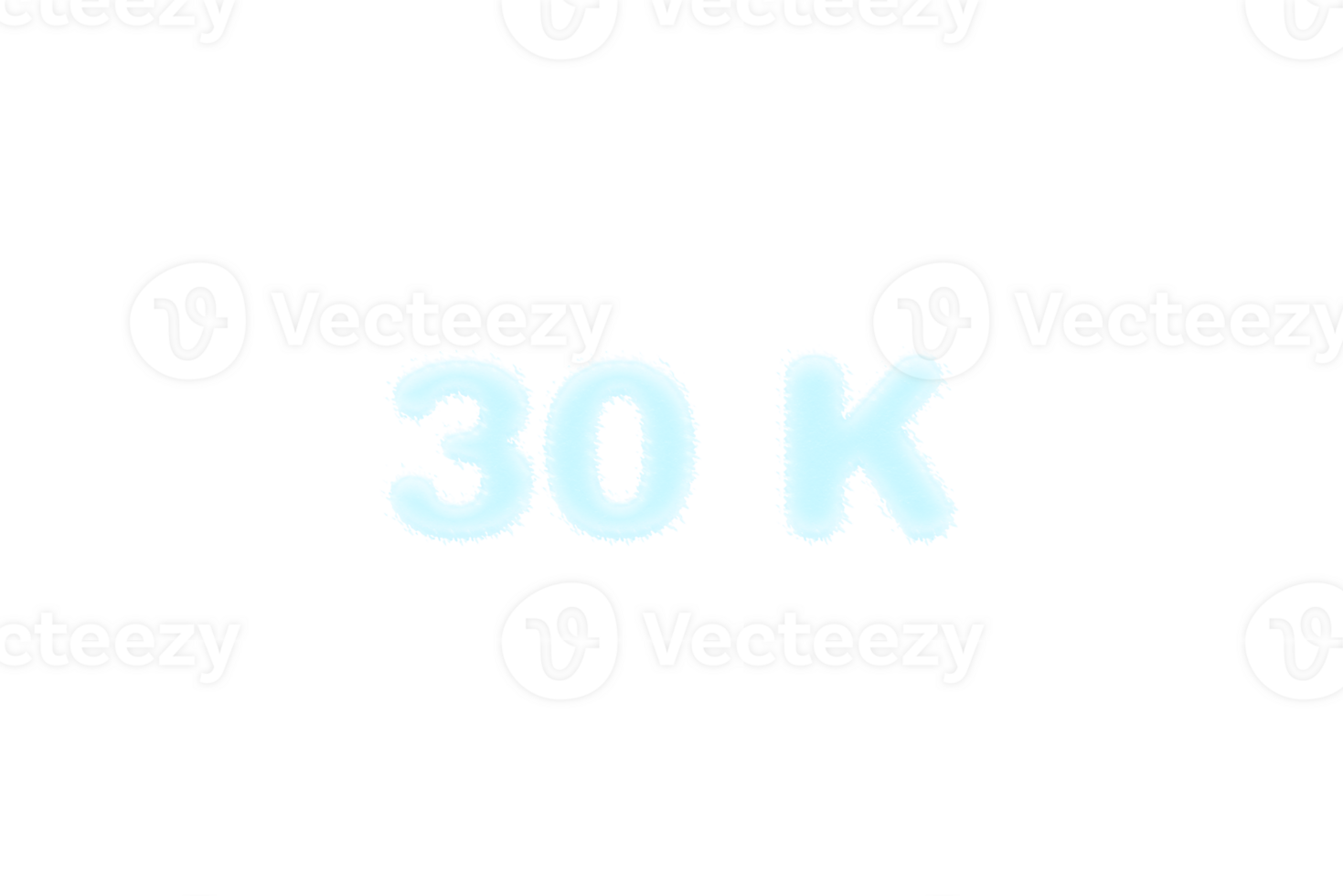 30 k subscribers celebration greeting Number with frozen design png