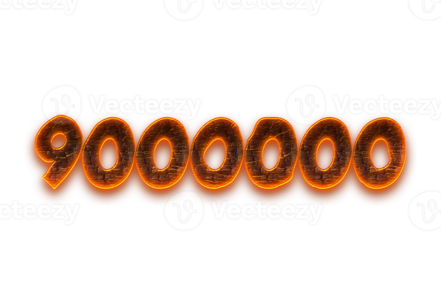 9000000 subscribers celebration greeting Number with coal design png