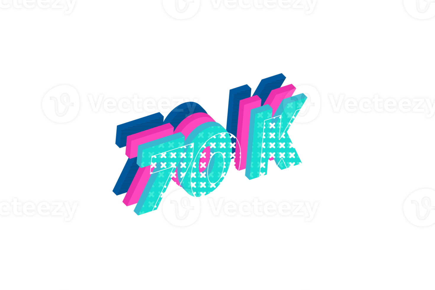 70 k subscribers celebration greeting Number with multi layers design png