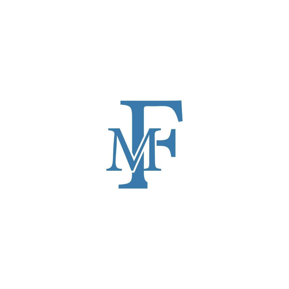 MF logo design vector
