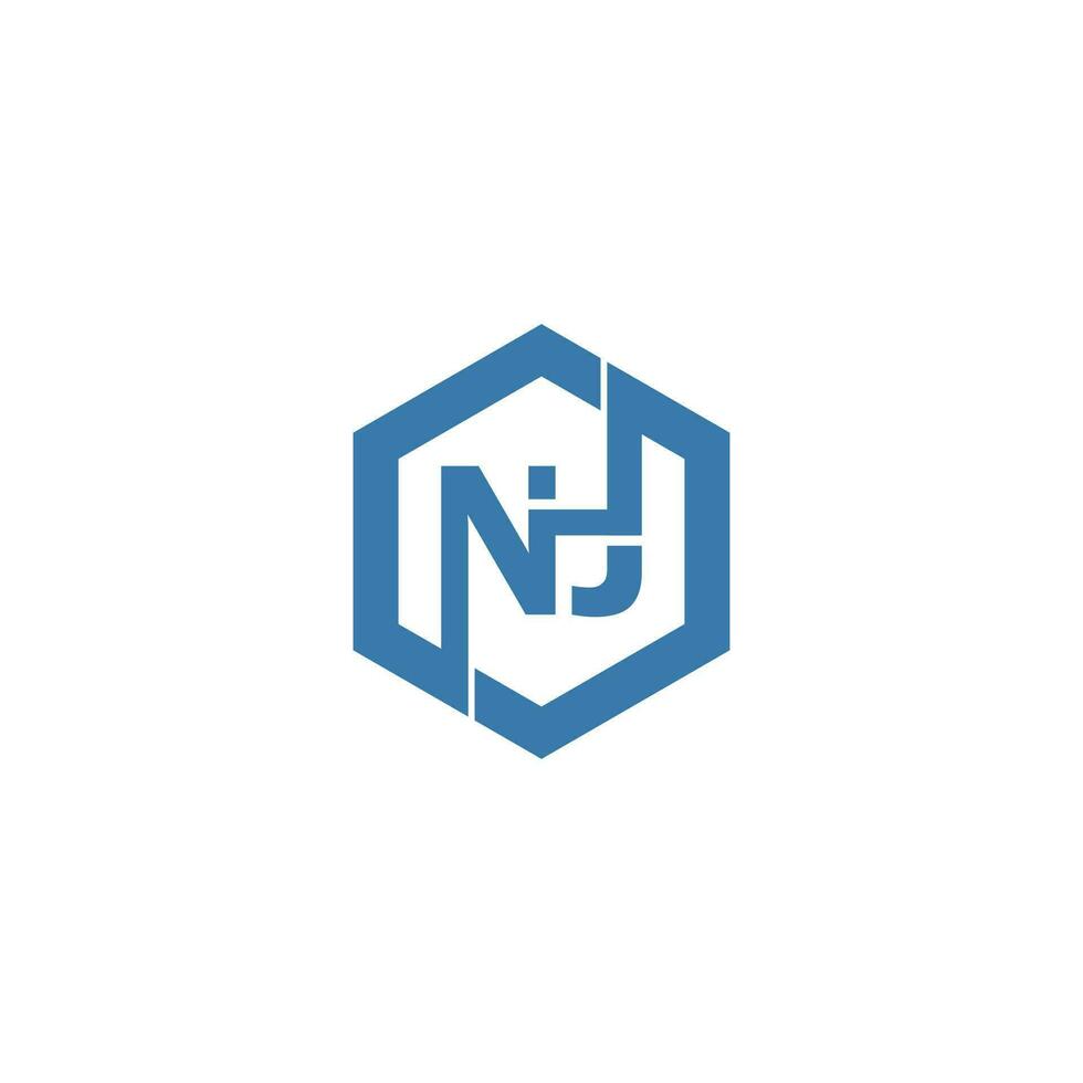 nj logo design vector