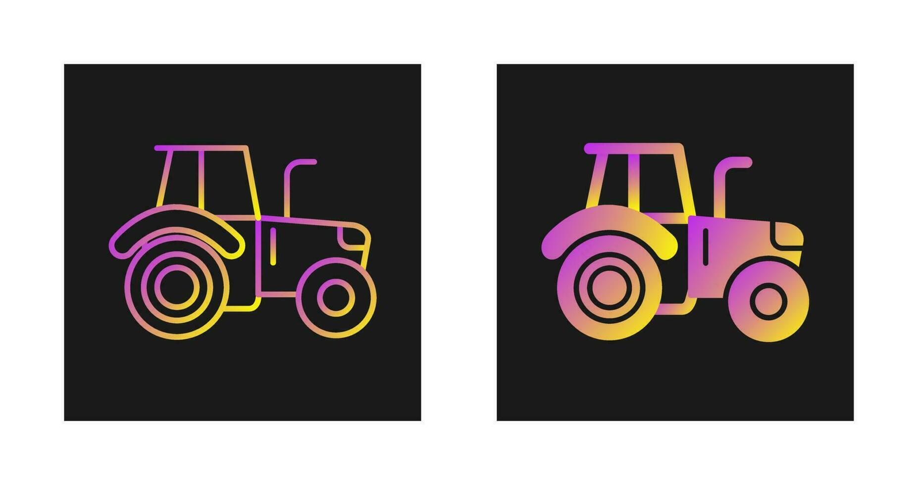 icono de vector de tractor