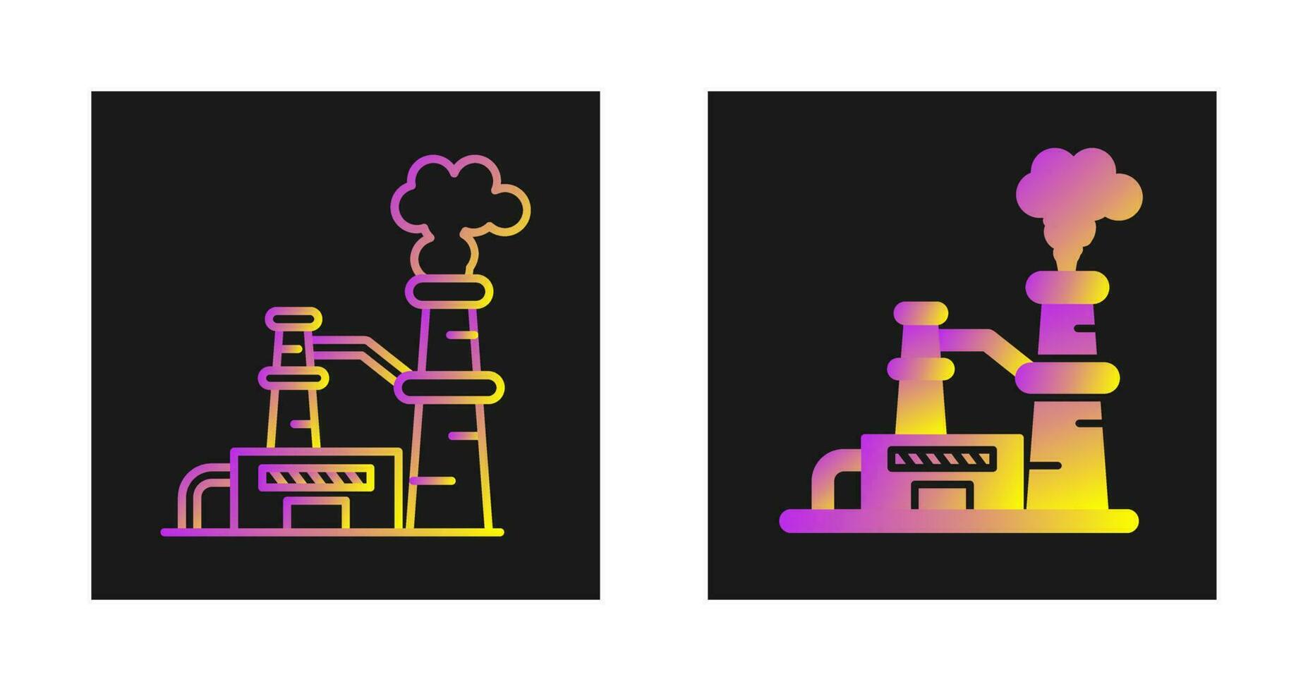 Nuclear Plant Vector Icon