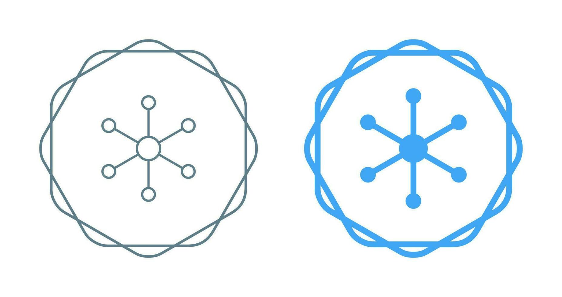 Molecular Structure Vector Icon