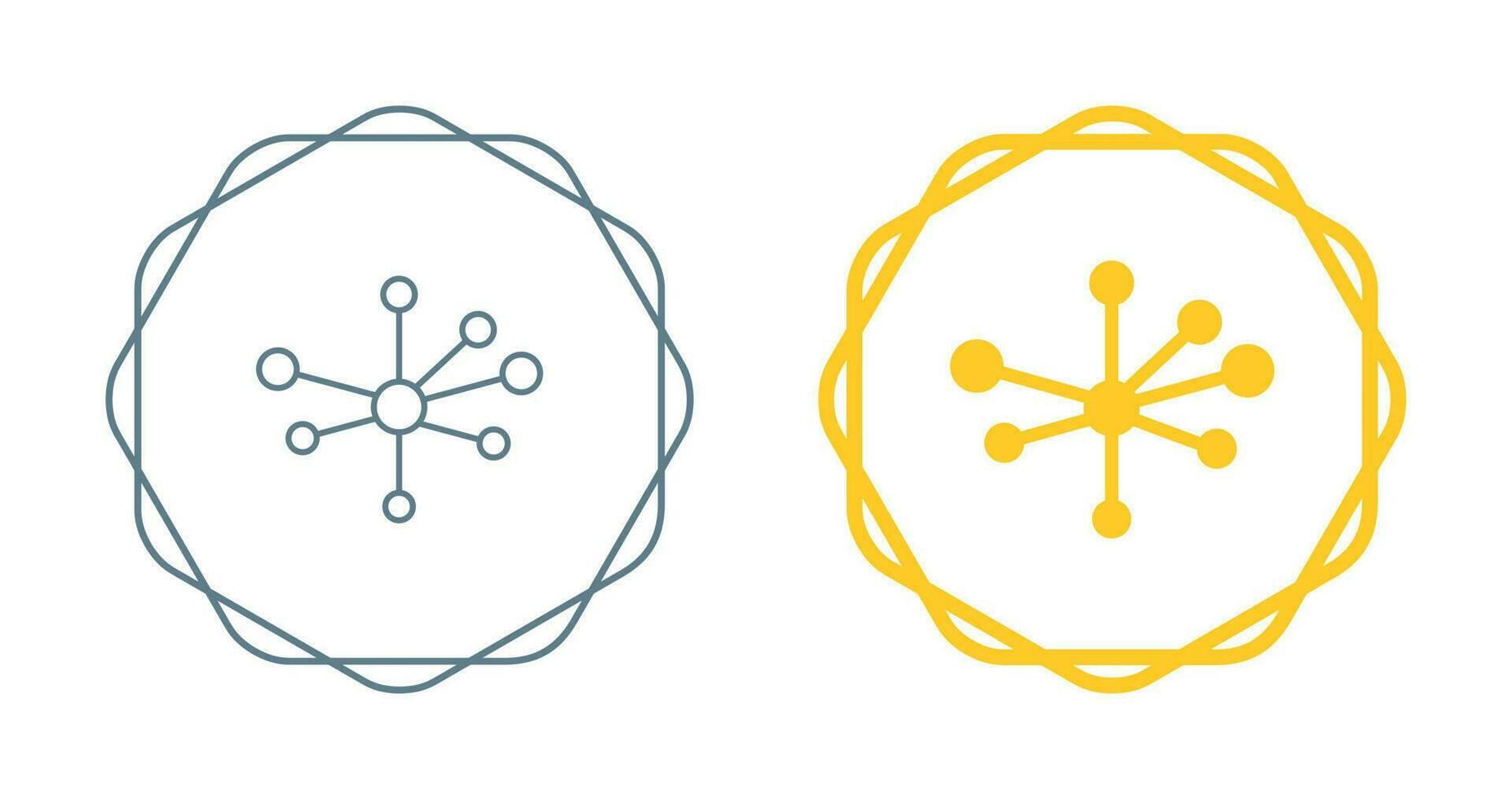 Molecular Structure Vector Icon