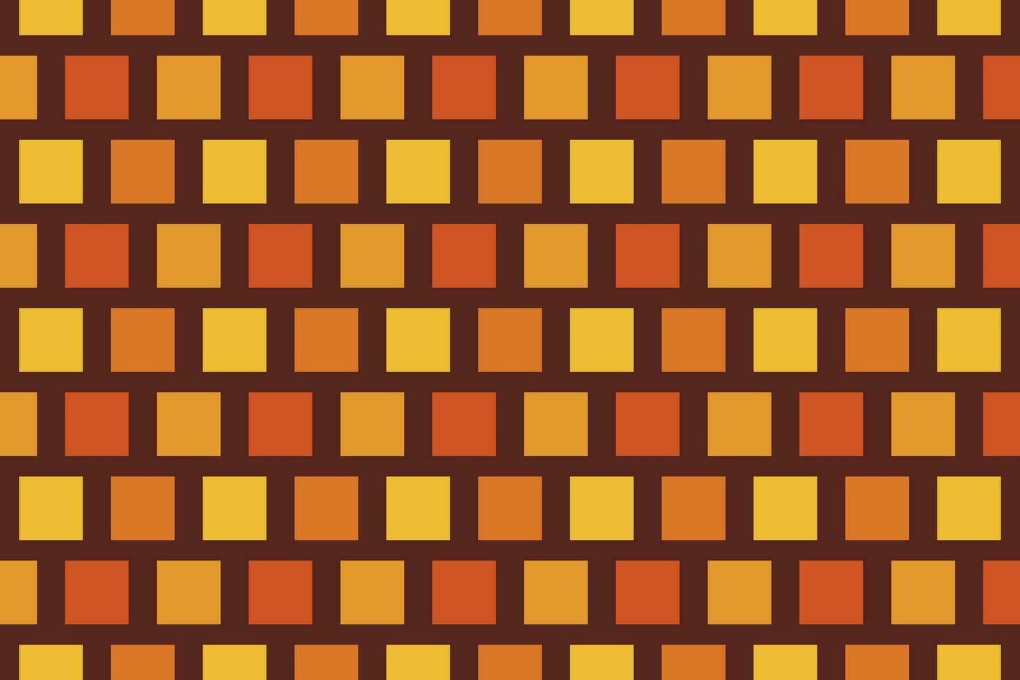 Brown square tile seamless pattern. Mosaic background vector illustration.