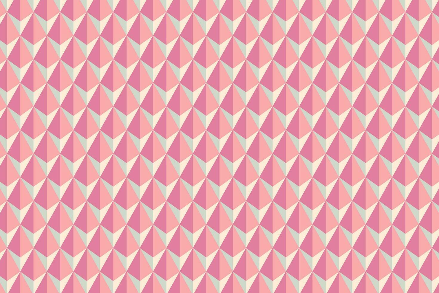 3d pink origami blocks geometric background vector illustration