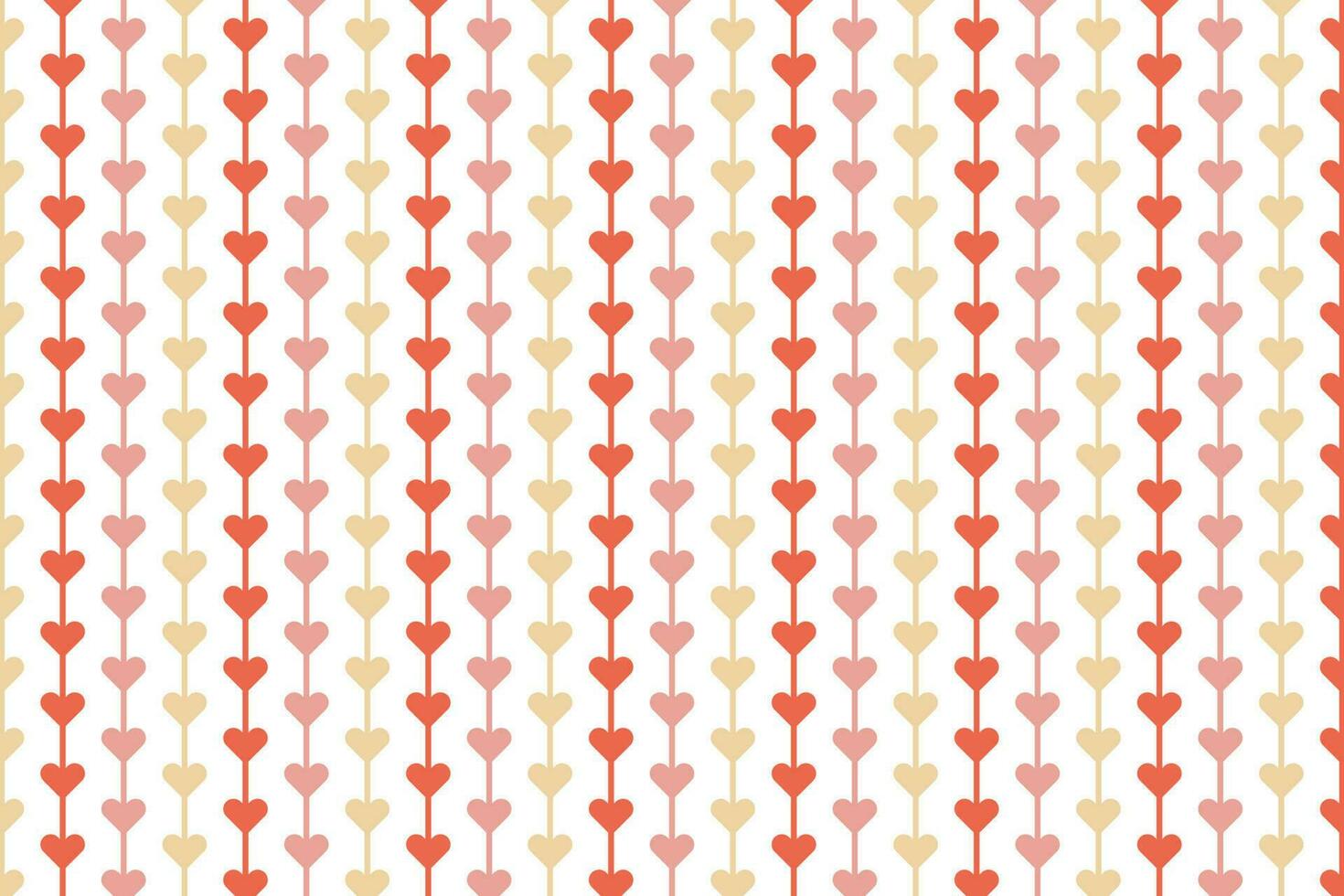 Seamless pattern of striped line heart vector background