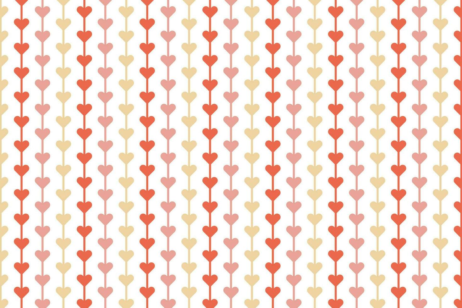 Seamless pattern of striped line heart vector background