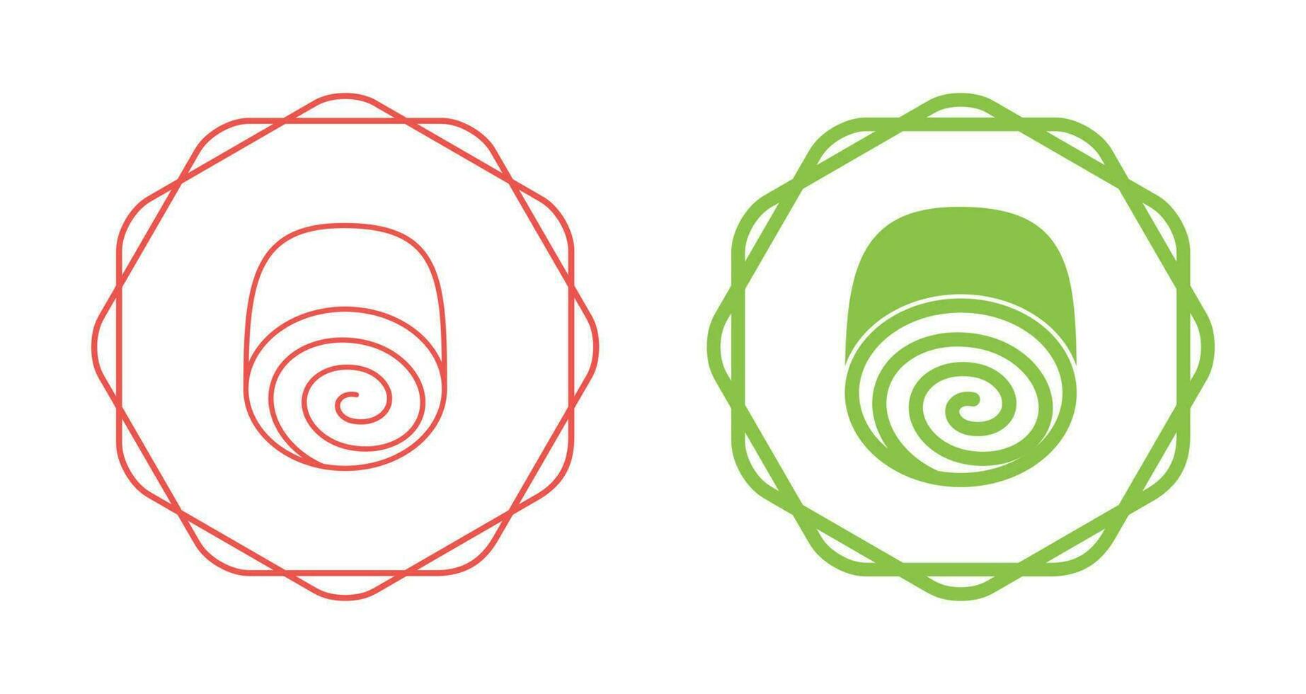 Swiss roll Vector Icon