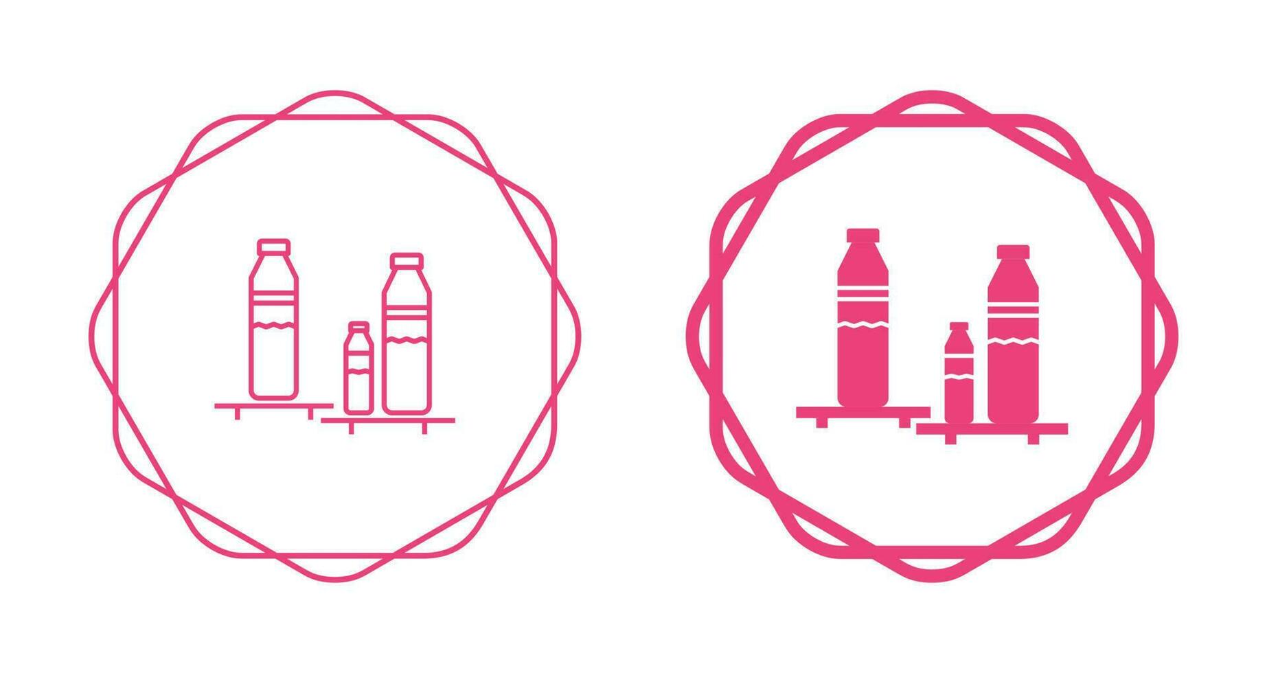 Bottles Shelf Vector Icon