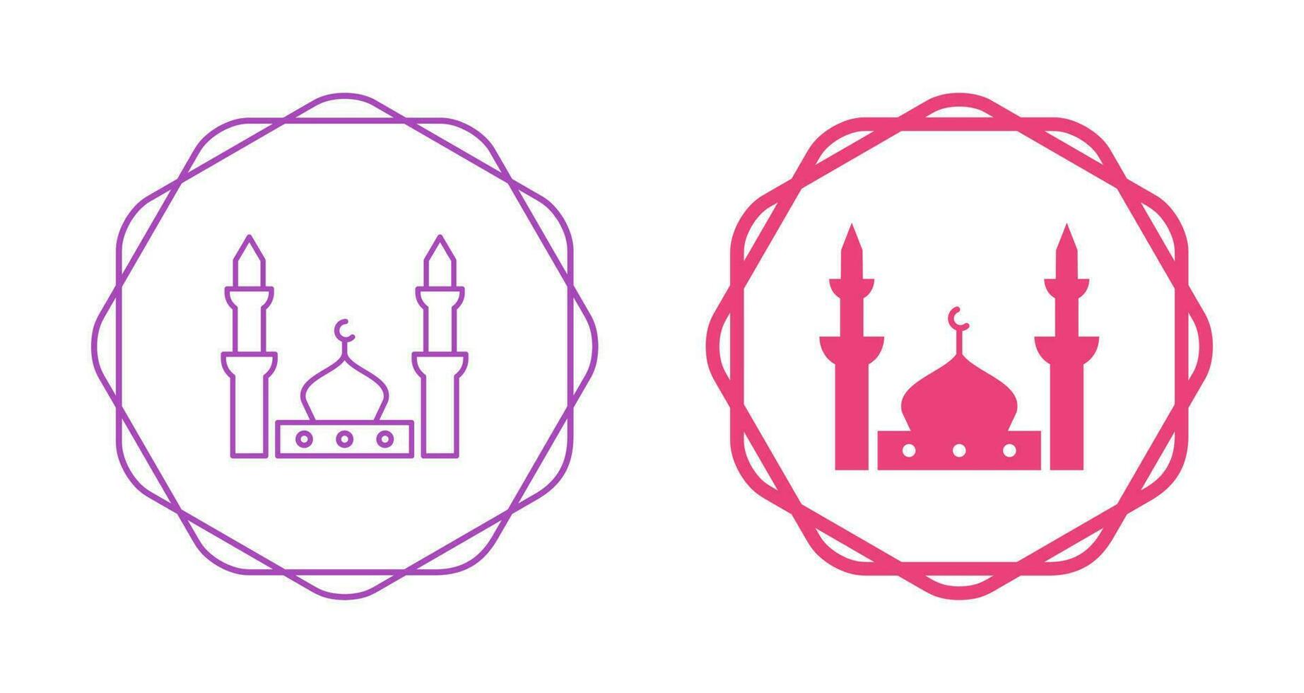 Prophet's Mosque Vector Icon