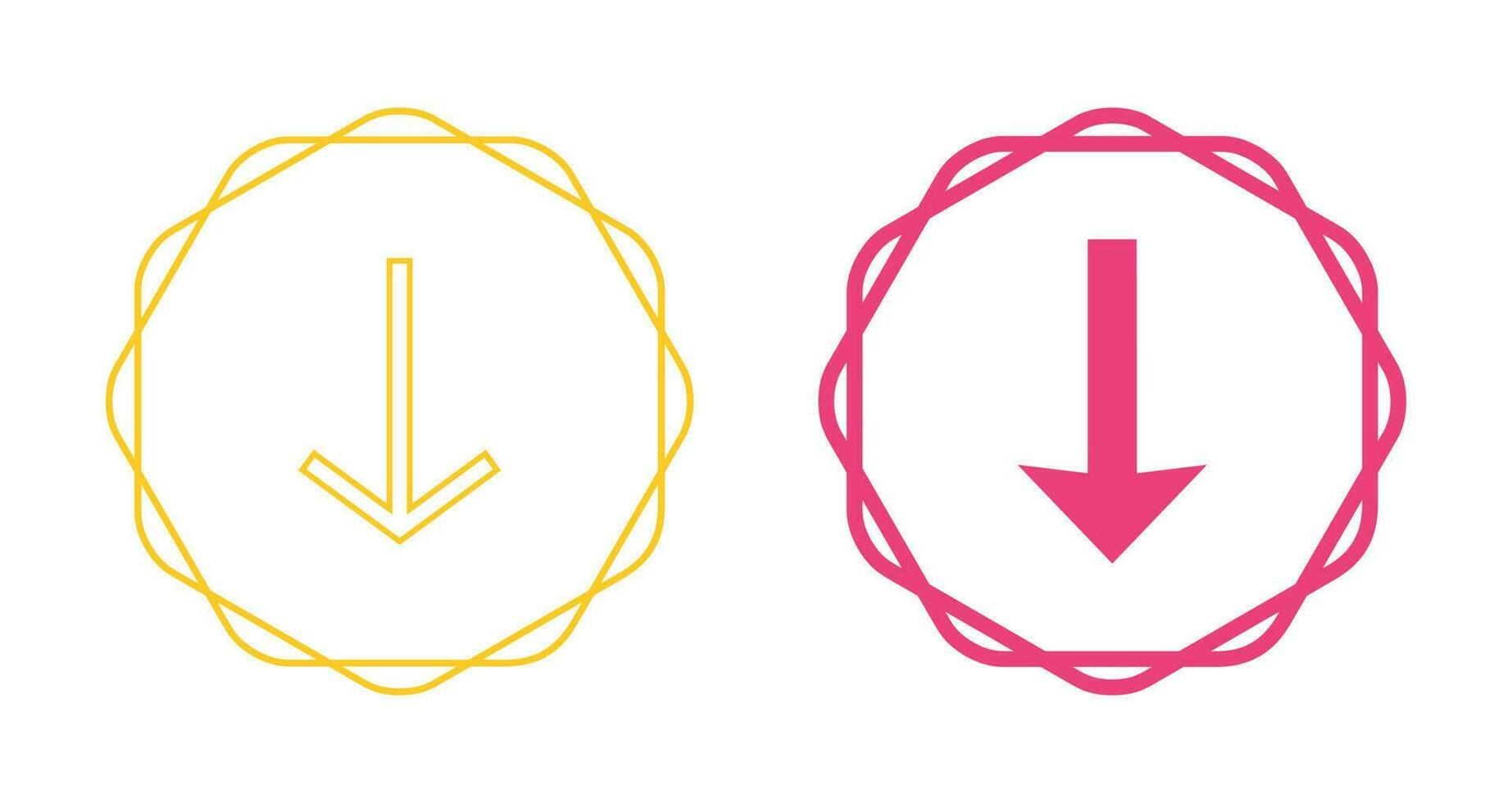 Down Vector Icon