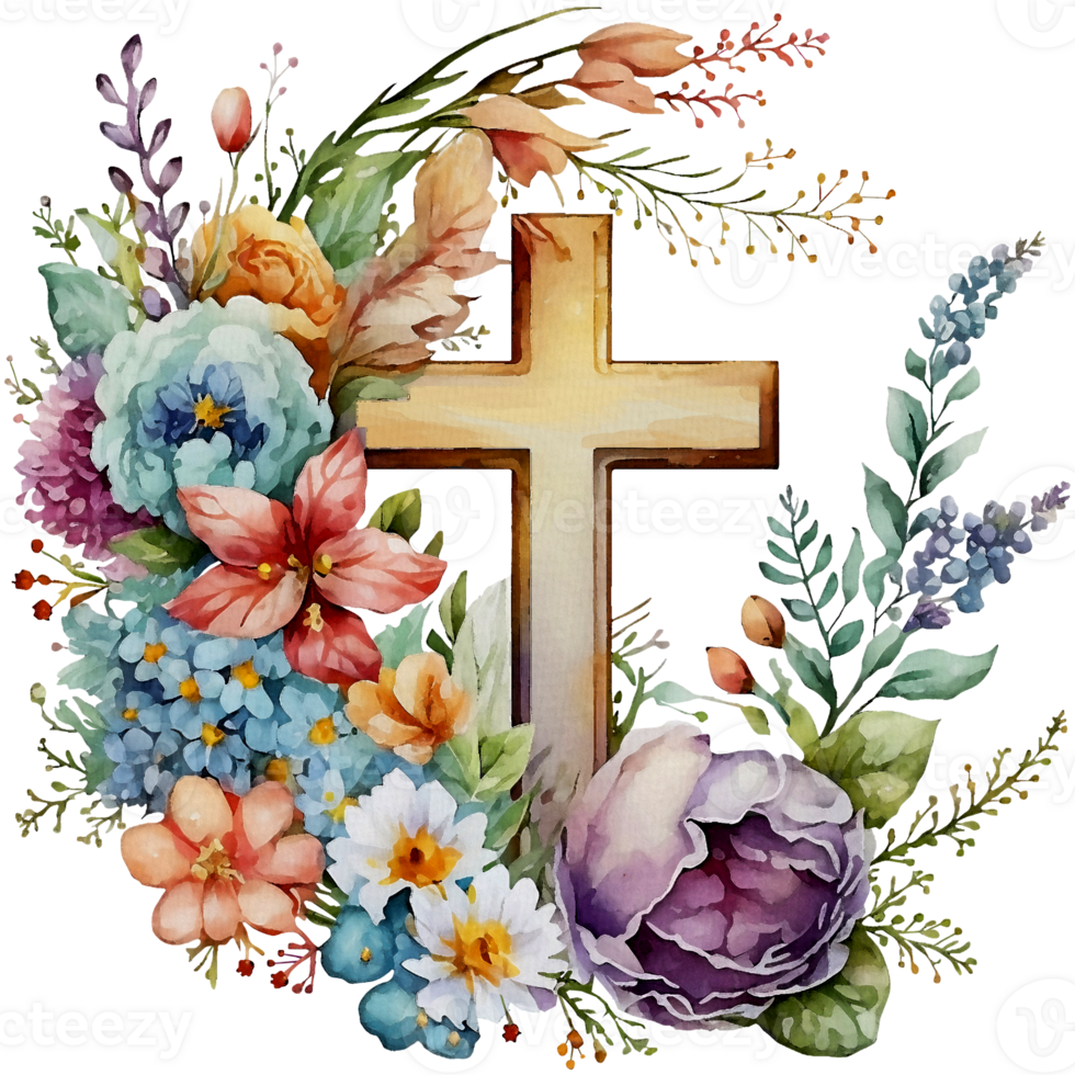 Watercolor Easter Traditional Elements png