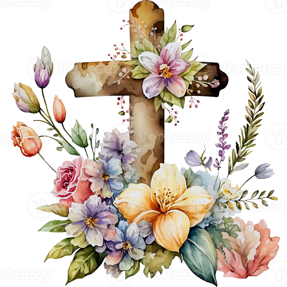 Watercolor Easter Traditional Elements png