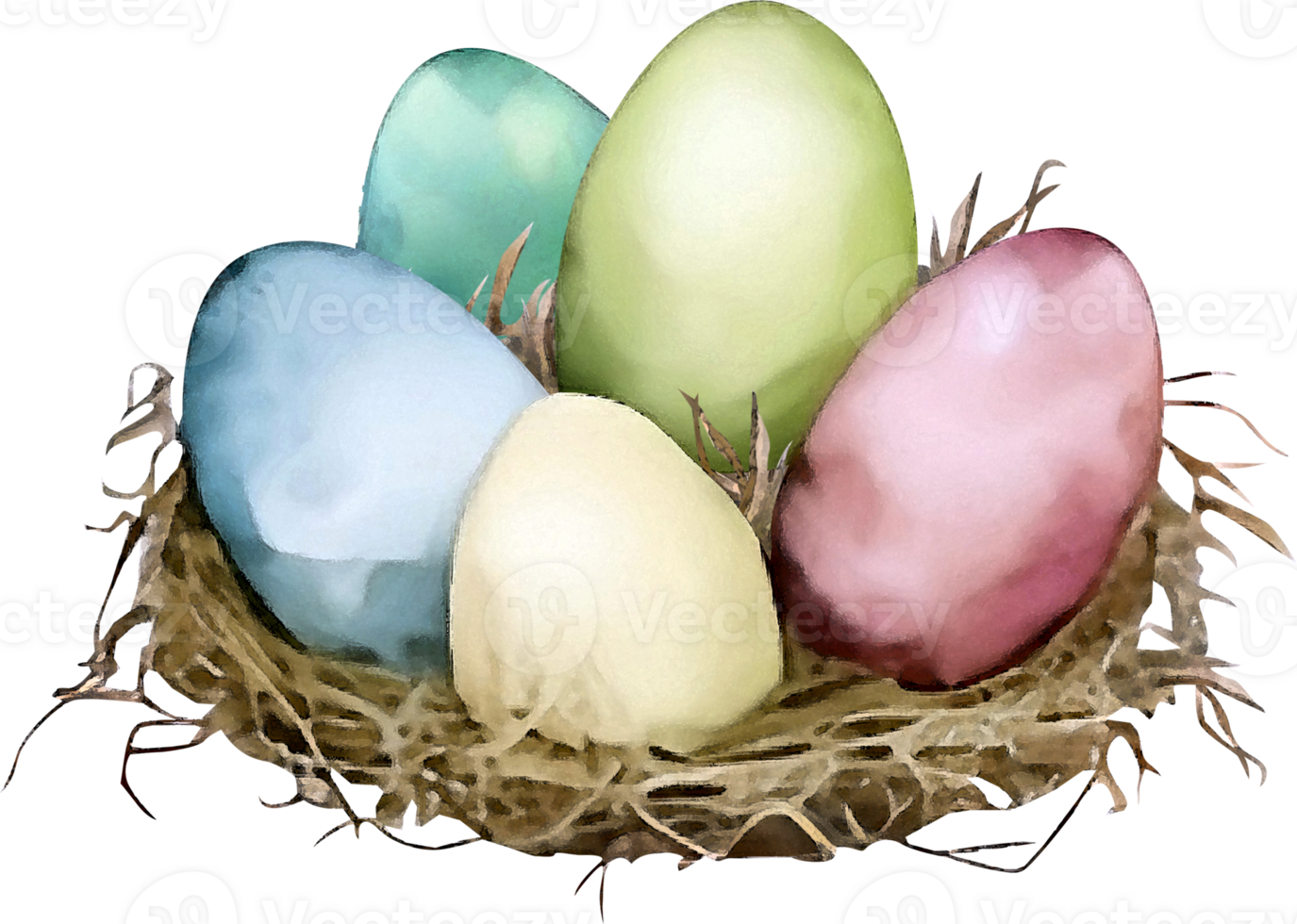 Watercolor Easter Traditional Elements png