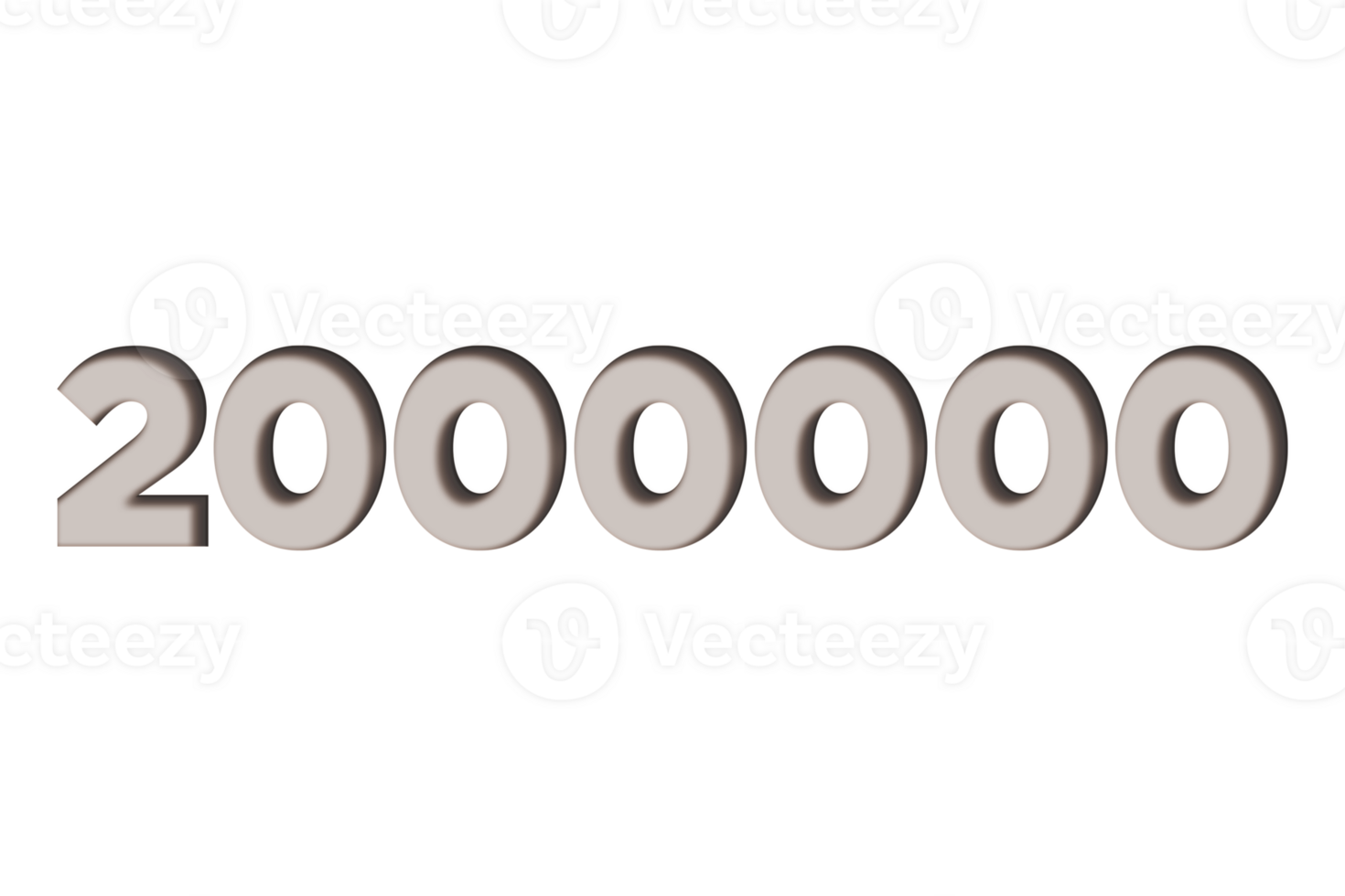 2000000 subscribers celebration greeting Number with marble engraved design png