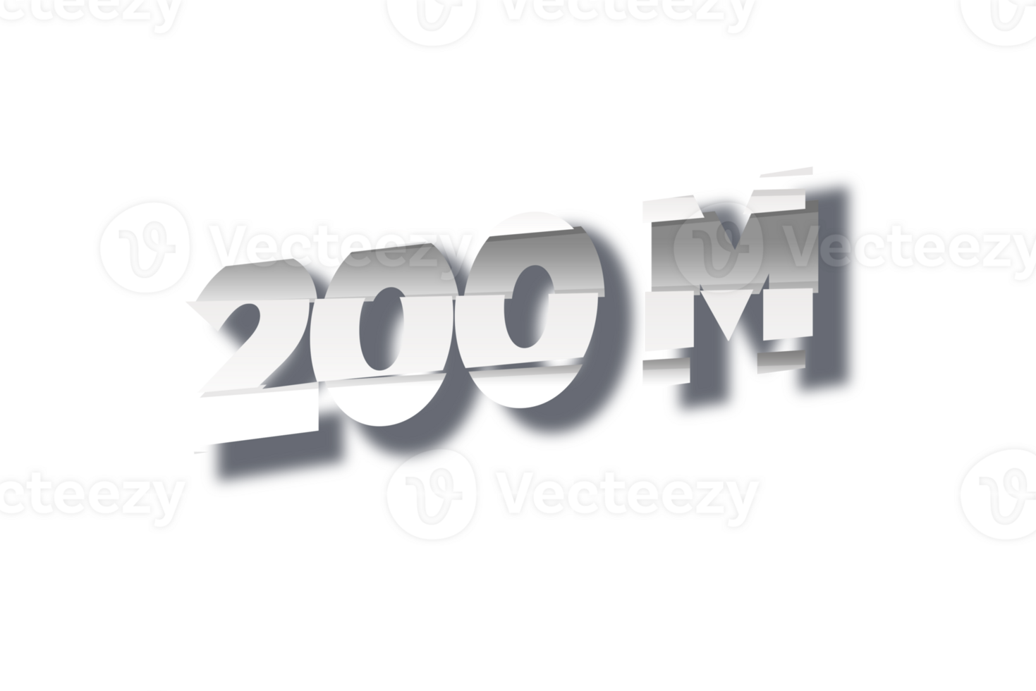 200 Million Subscribers Celebration Greeting Number With Cutting Design 200-million-subscribers-celebration-greeting-number-with-cutting-design