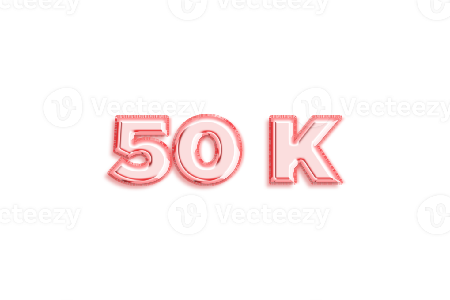 50 k subscribers celebration greeting Number with rose gold design png