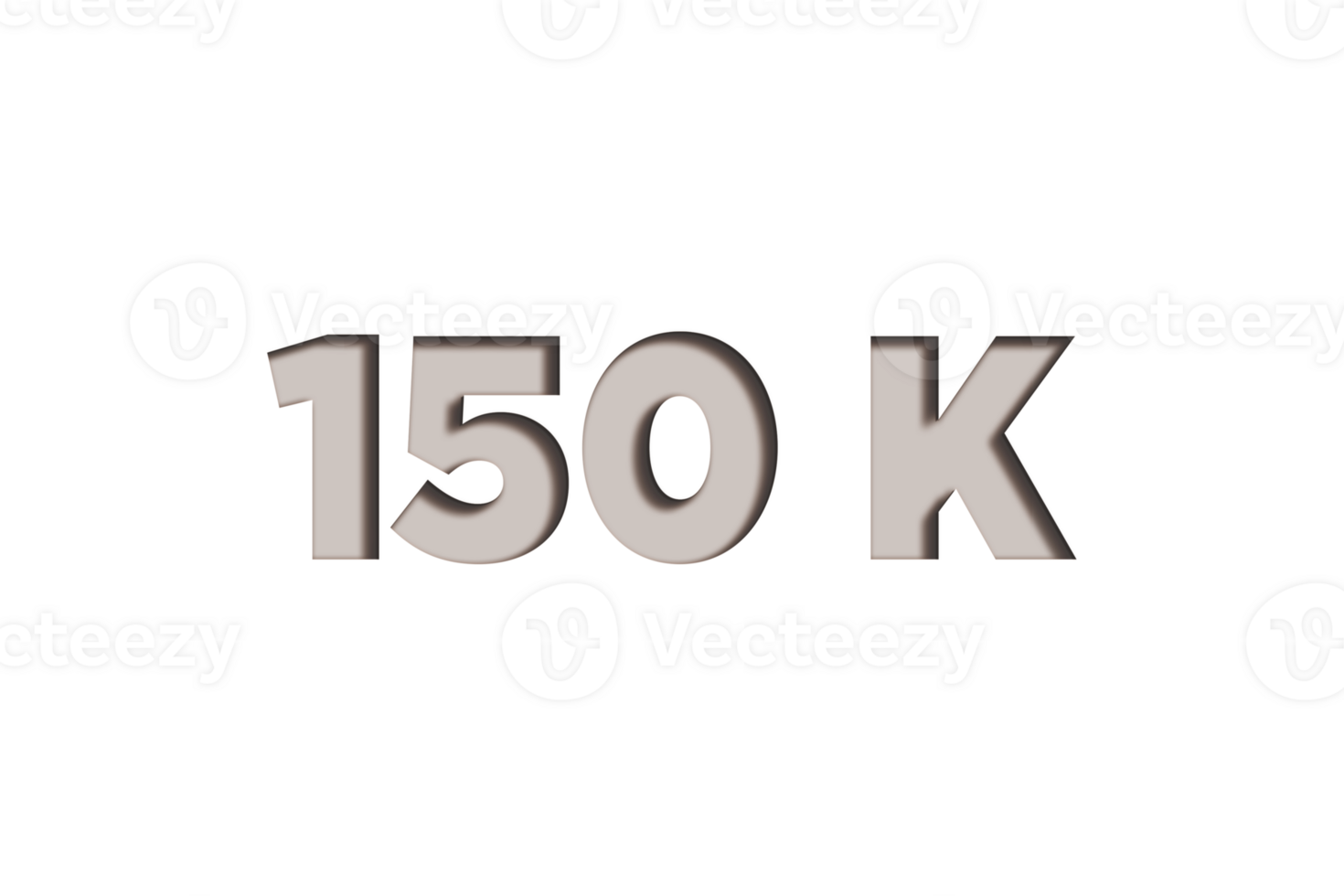 150 k subscribers celebration greeting Number with marble engraved design png