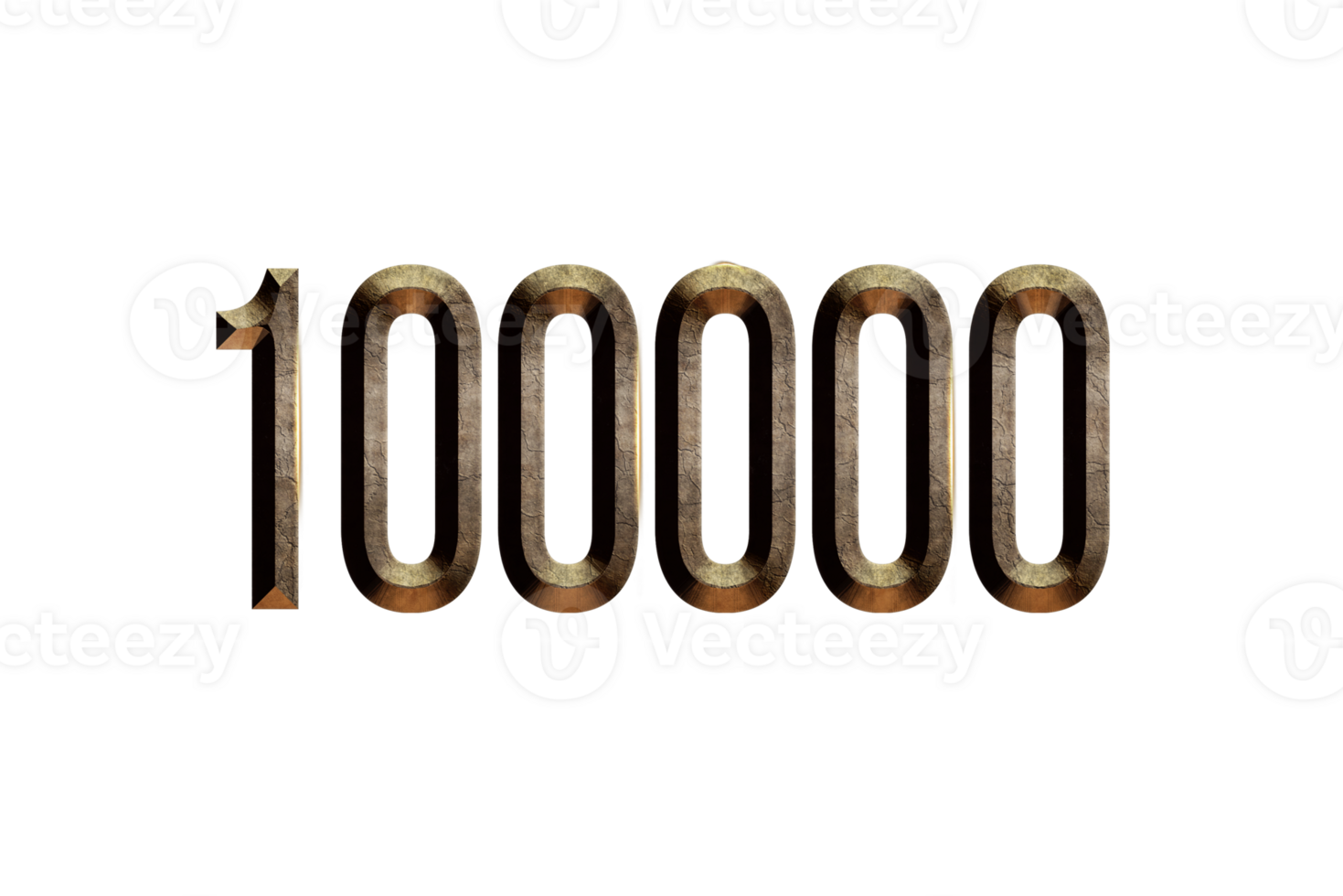 100000 subscribers celebration greeting Number with historical design png