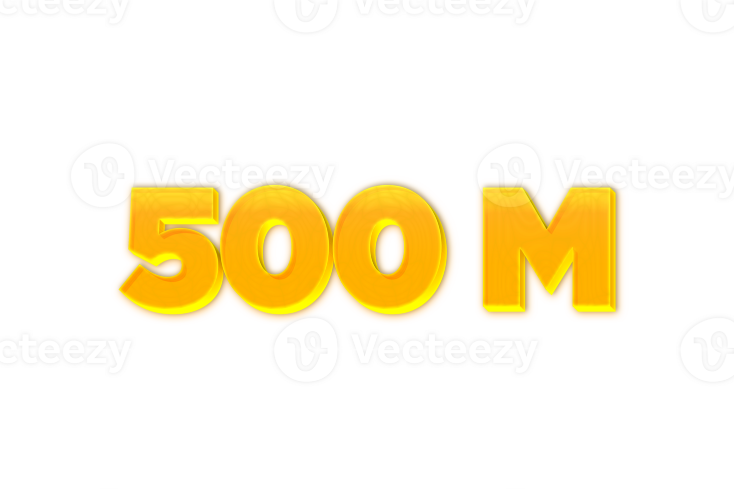 500 Million Les Abonn s F te Salutation Nombre Avec Jaune Conception 