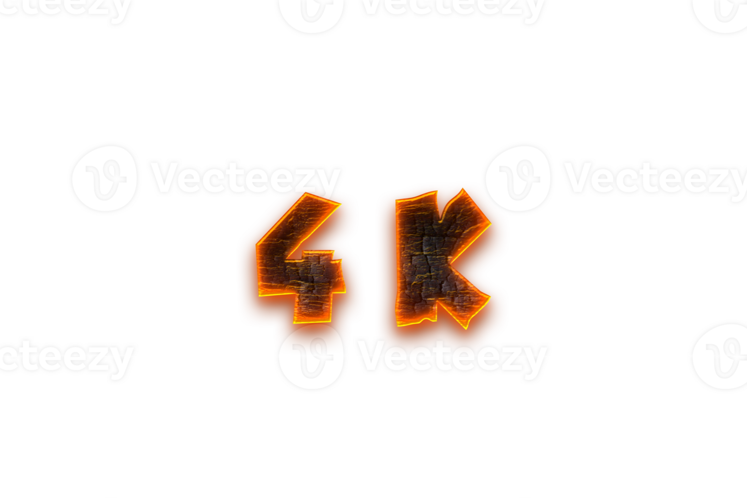 4 k subscribers celebration greeting Number with coal design png