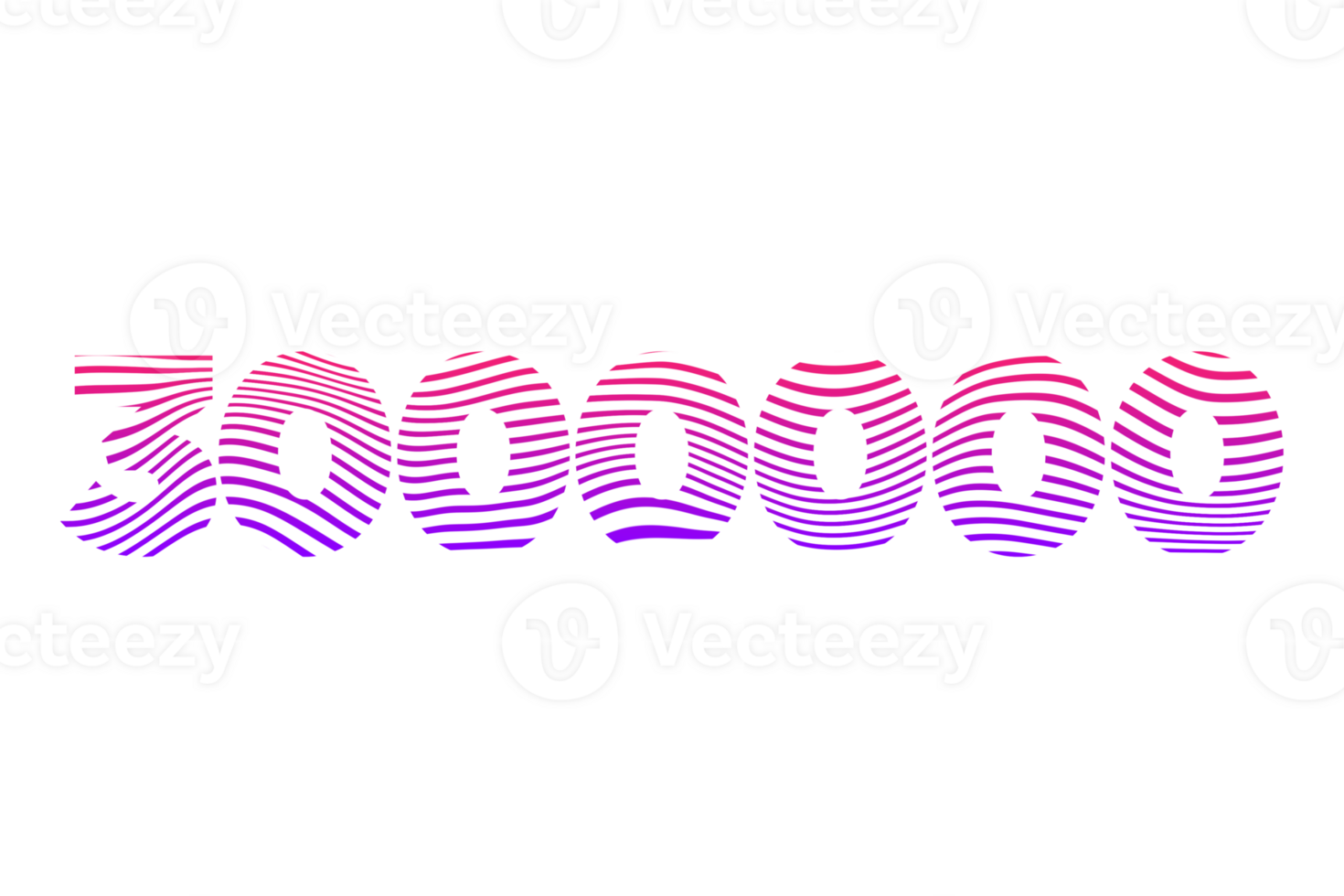 3000000 subscribers celebration greeting Number with waves design png