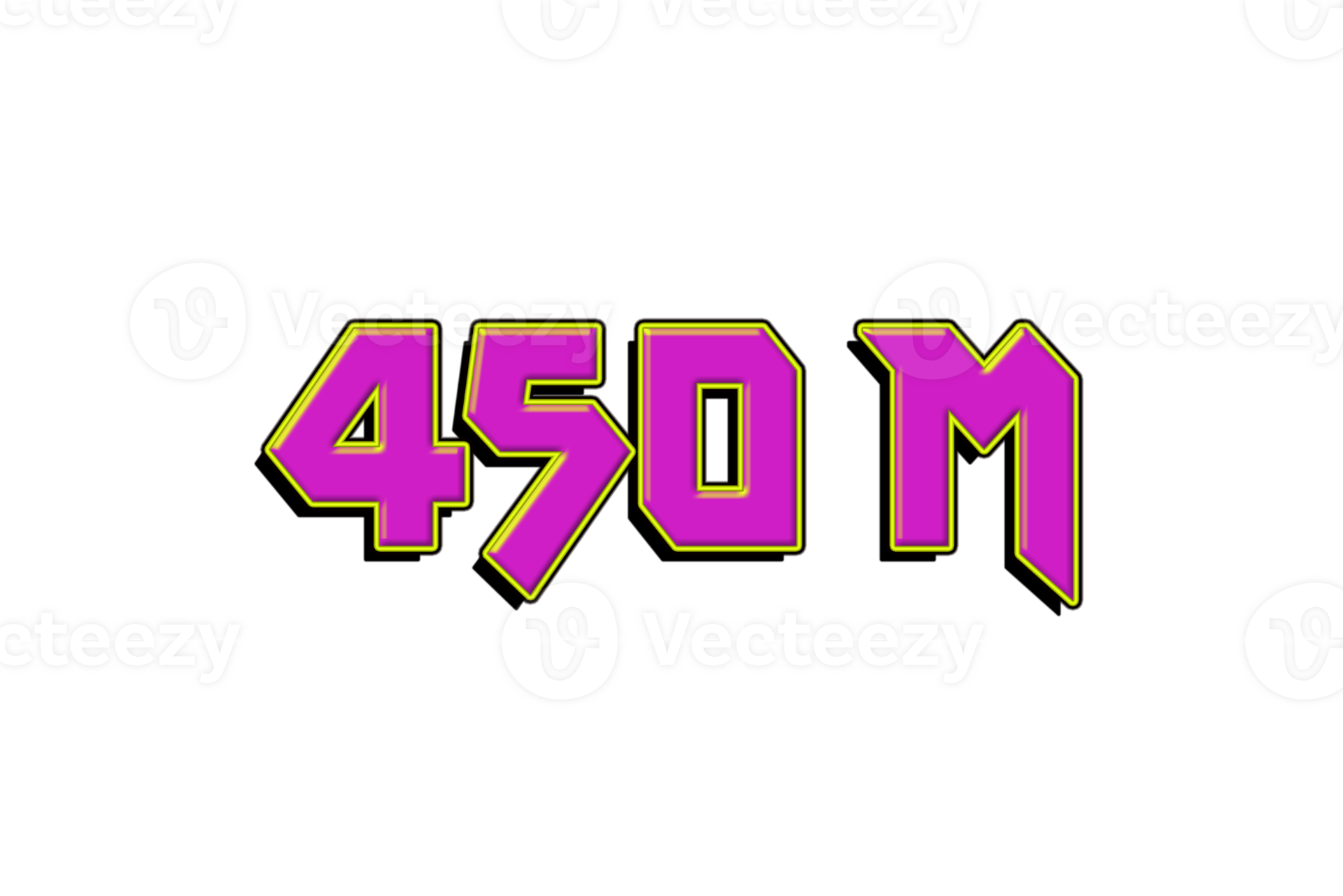 450-million-subscribers-celebration-greeting-number-with-game-design