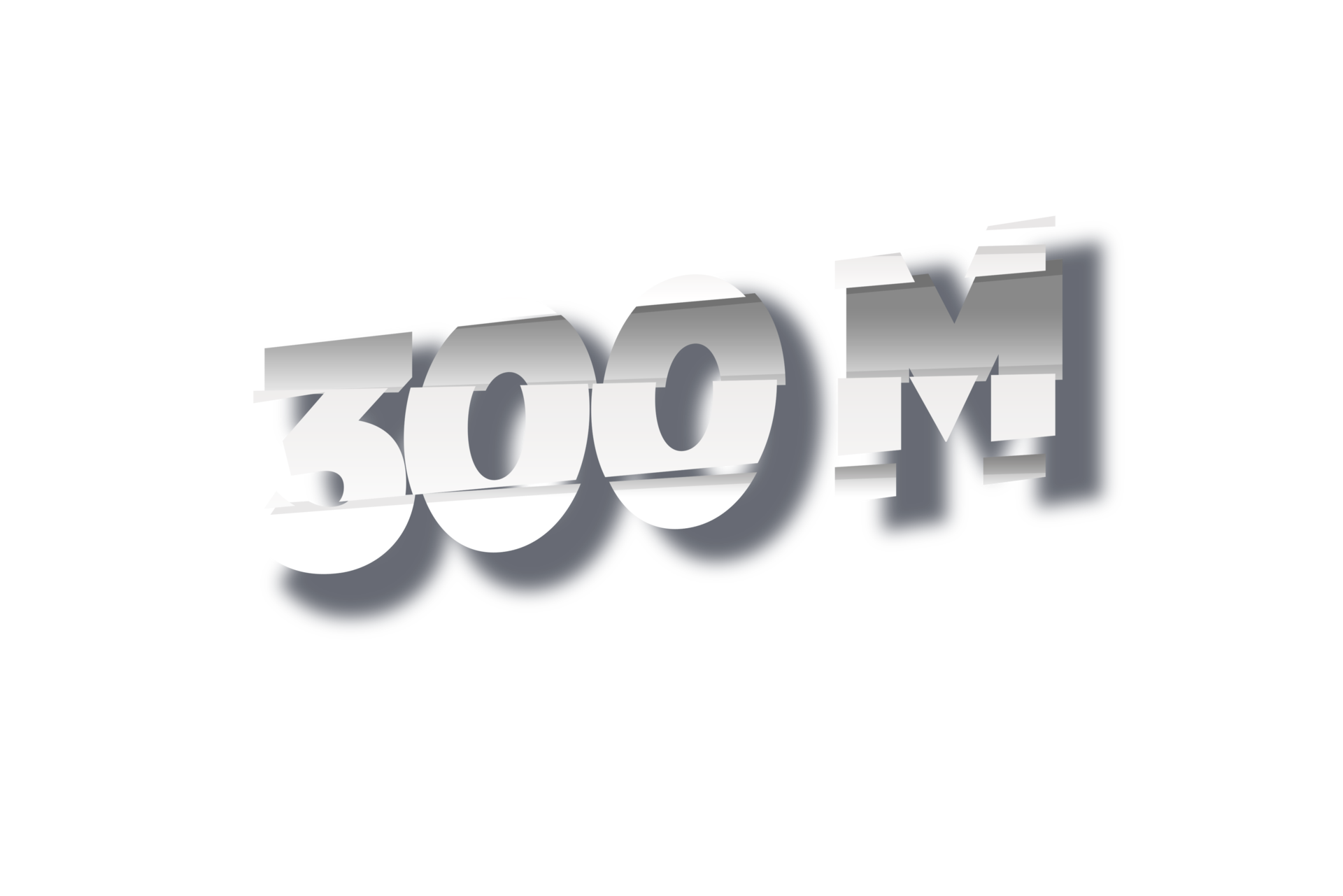 300 Million Subscribers Celebration Greeting Number With Cutting Design 300-million-subscribers-celebration-greeting-number-with-cutting-design