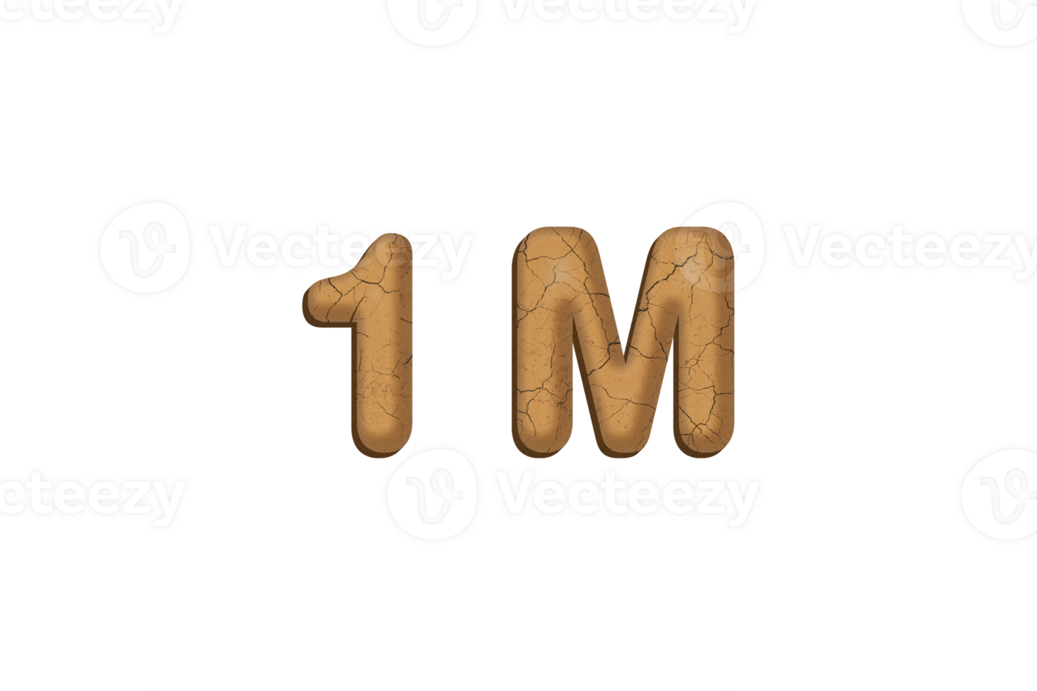 1 million subscribers celebration greeting Number with mud design png